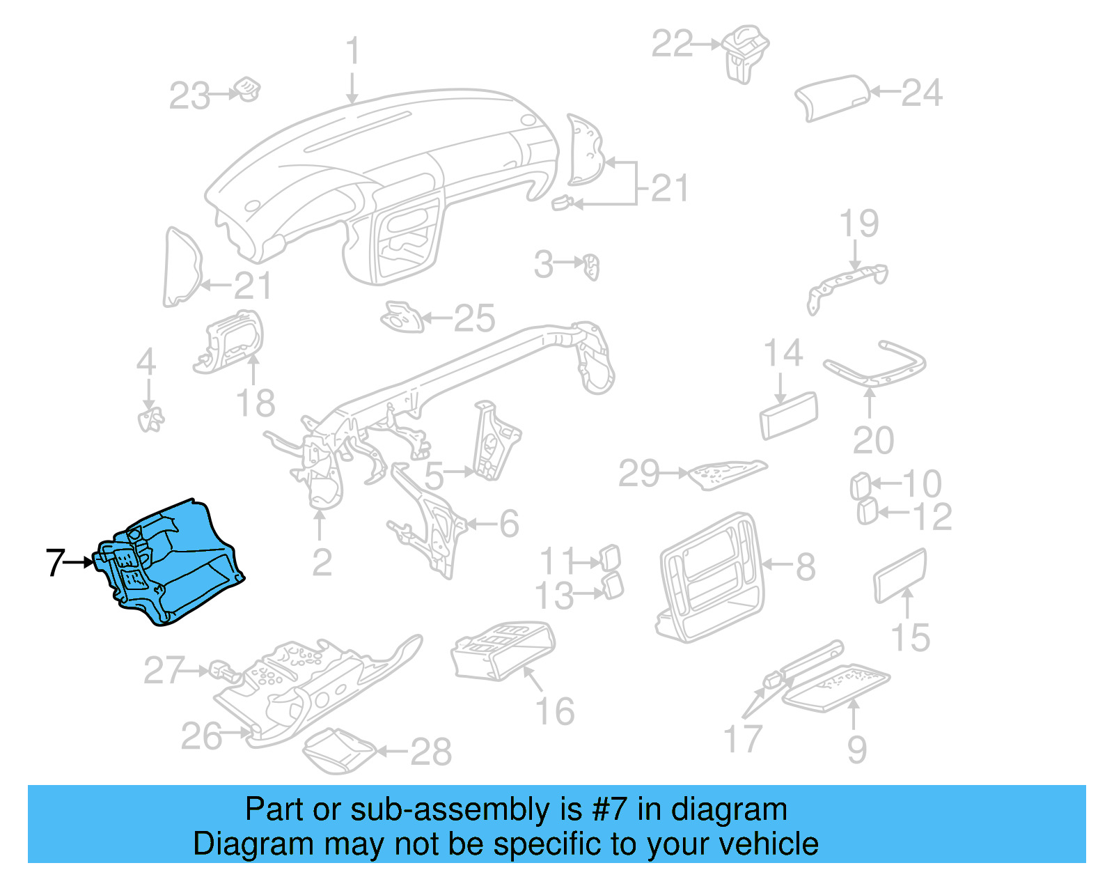 Center Bracket 3B0-858-757 - View 4