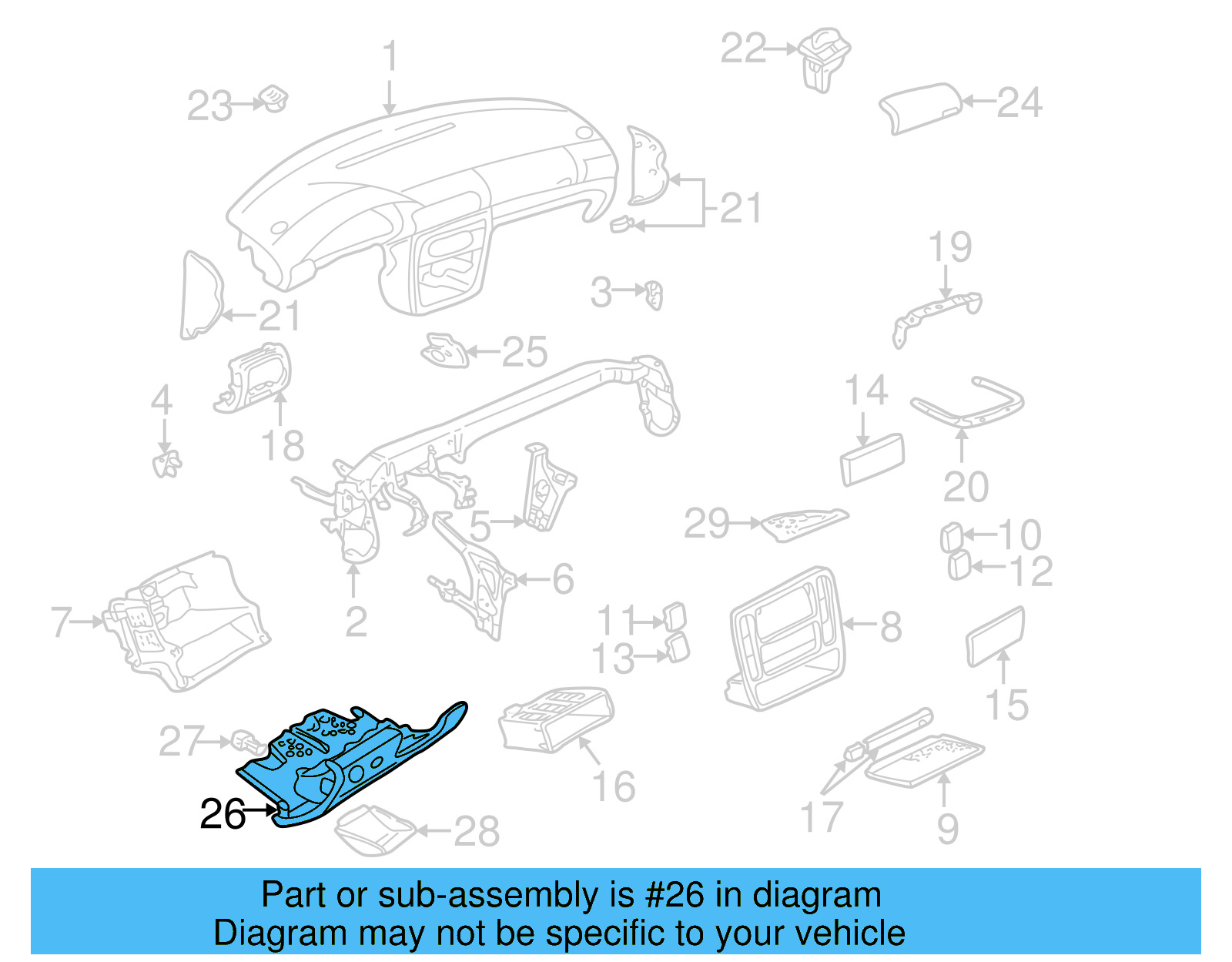 Lower Panel 3B1-857-921-K-7R3 - View 4