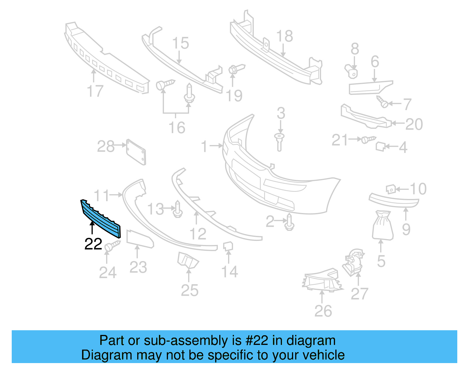 Air Grille 1K0-853-677-B-9B9 - View 11