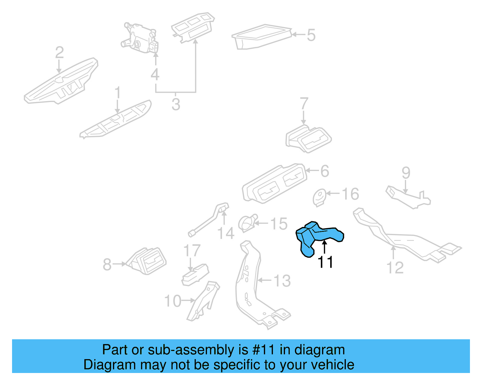 Front Duct 3C0-819-655-A - View 14