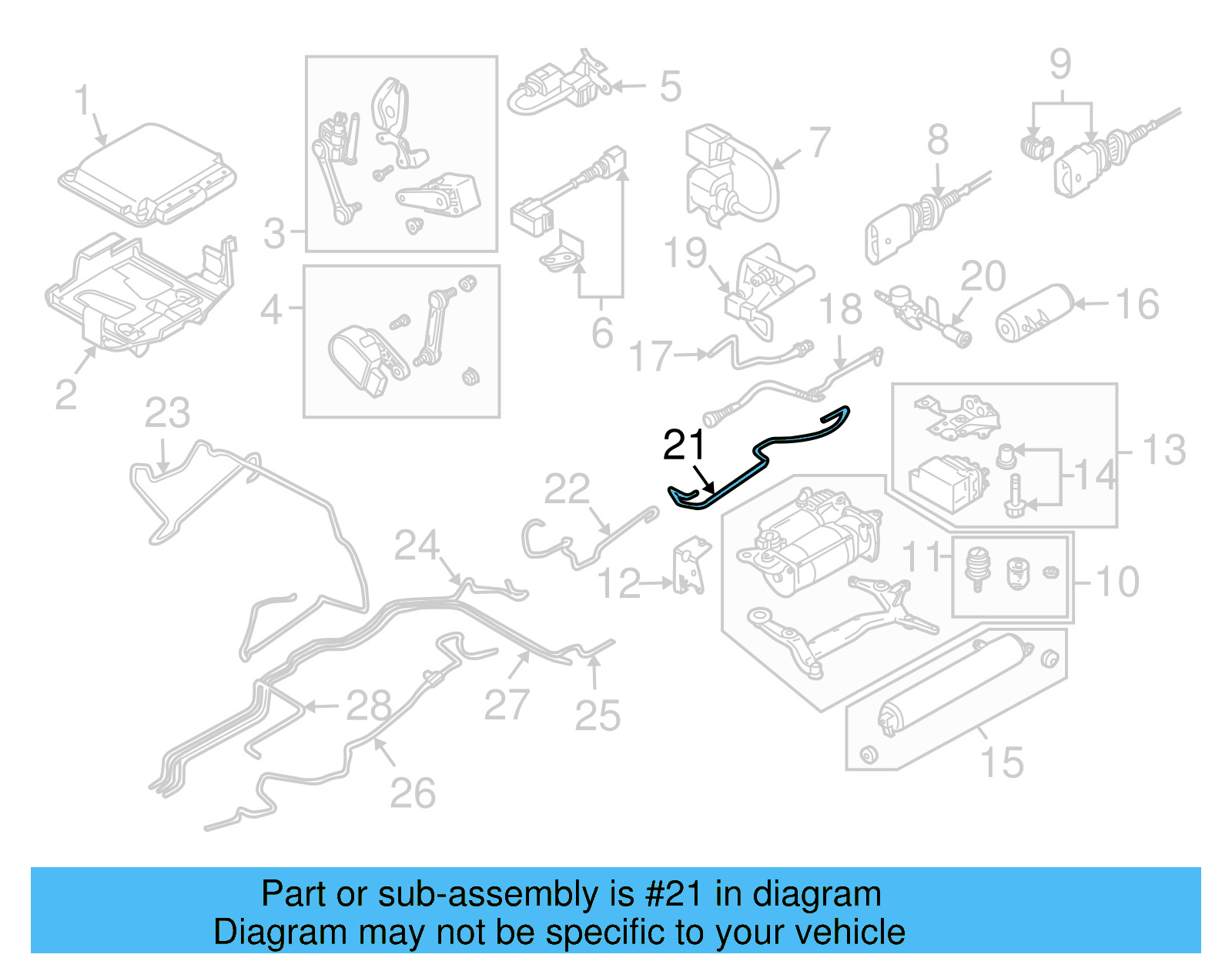 Air Suspension Compressor Line 7L0-616-703 - View 8