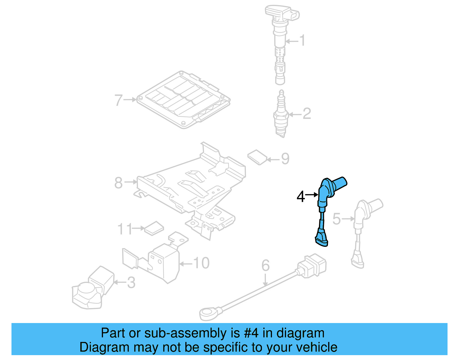 Engine Camshaft Position Sensor 06C-905-163-B - View 18