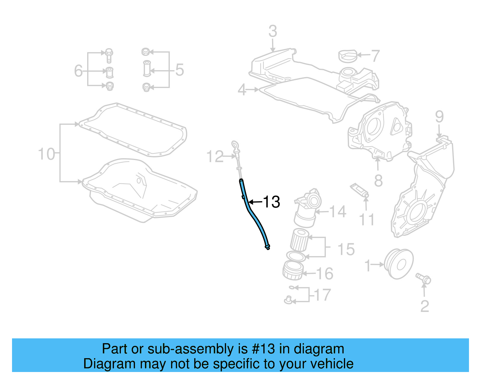 Engine Oil Dipstick Tube 021-115-629-L - View 8