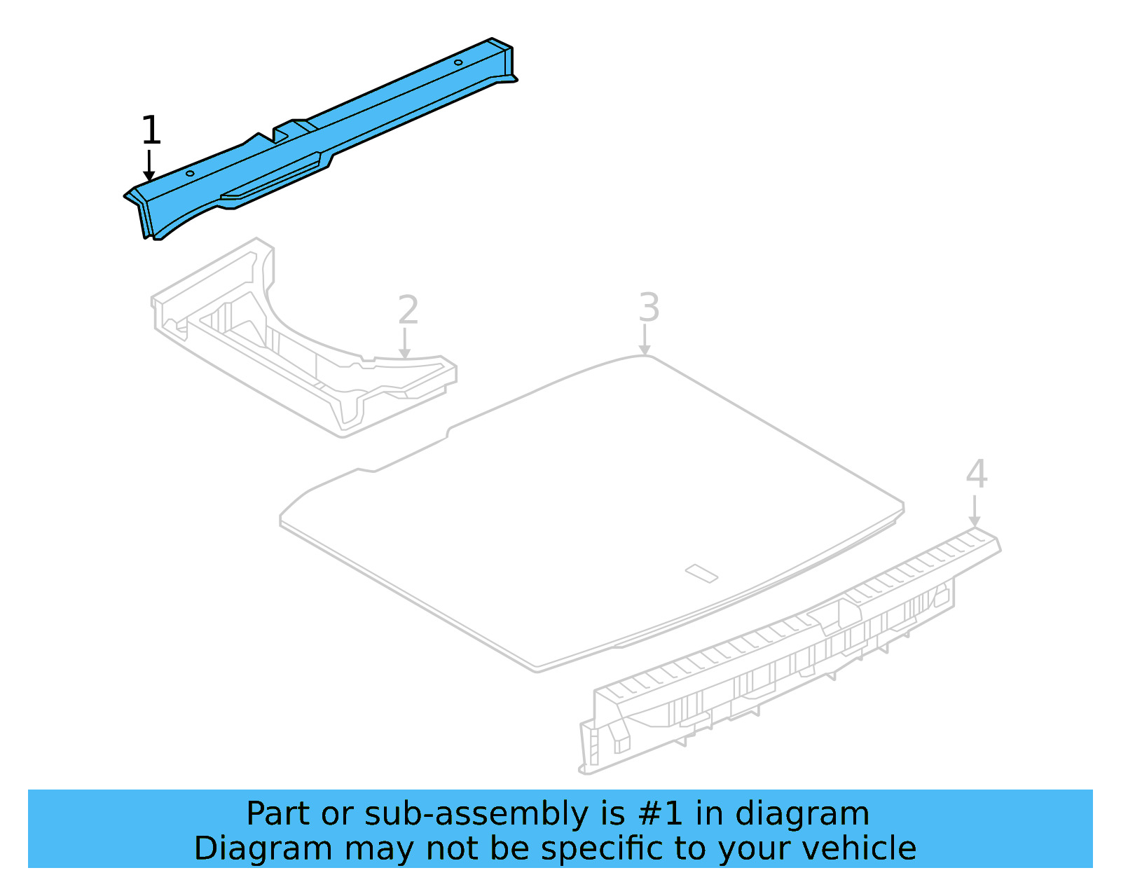 Rear Trim 2GJ-863-462-CA9 - View 2