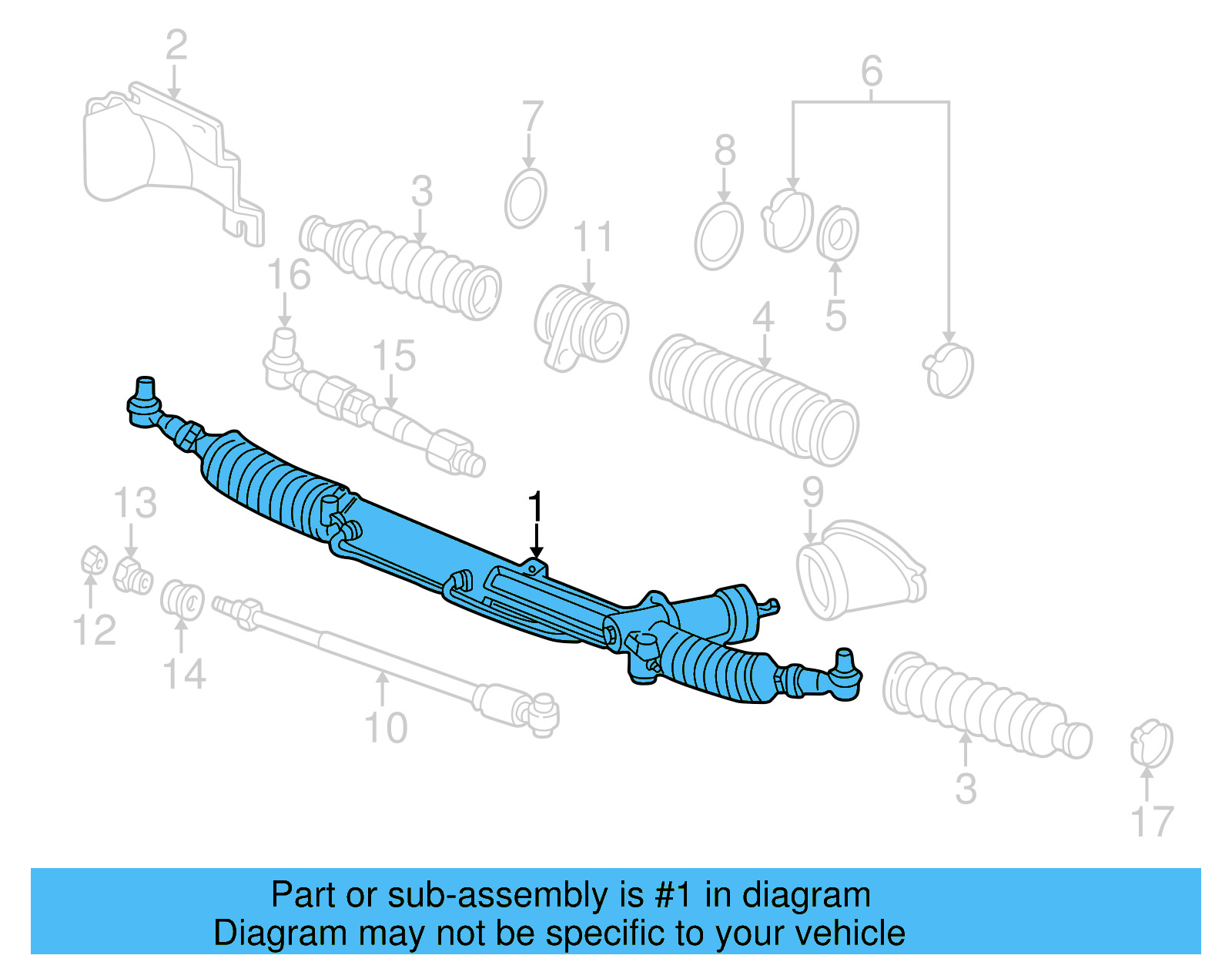 Gear Assembly 3B1-422-052-MX - View 6