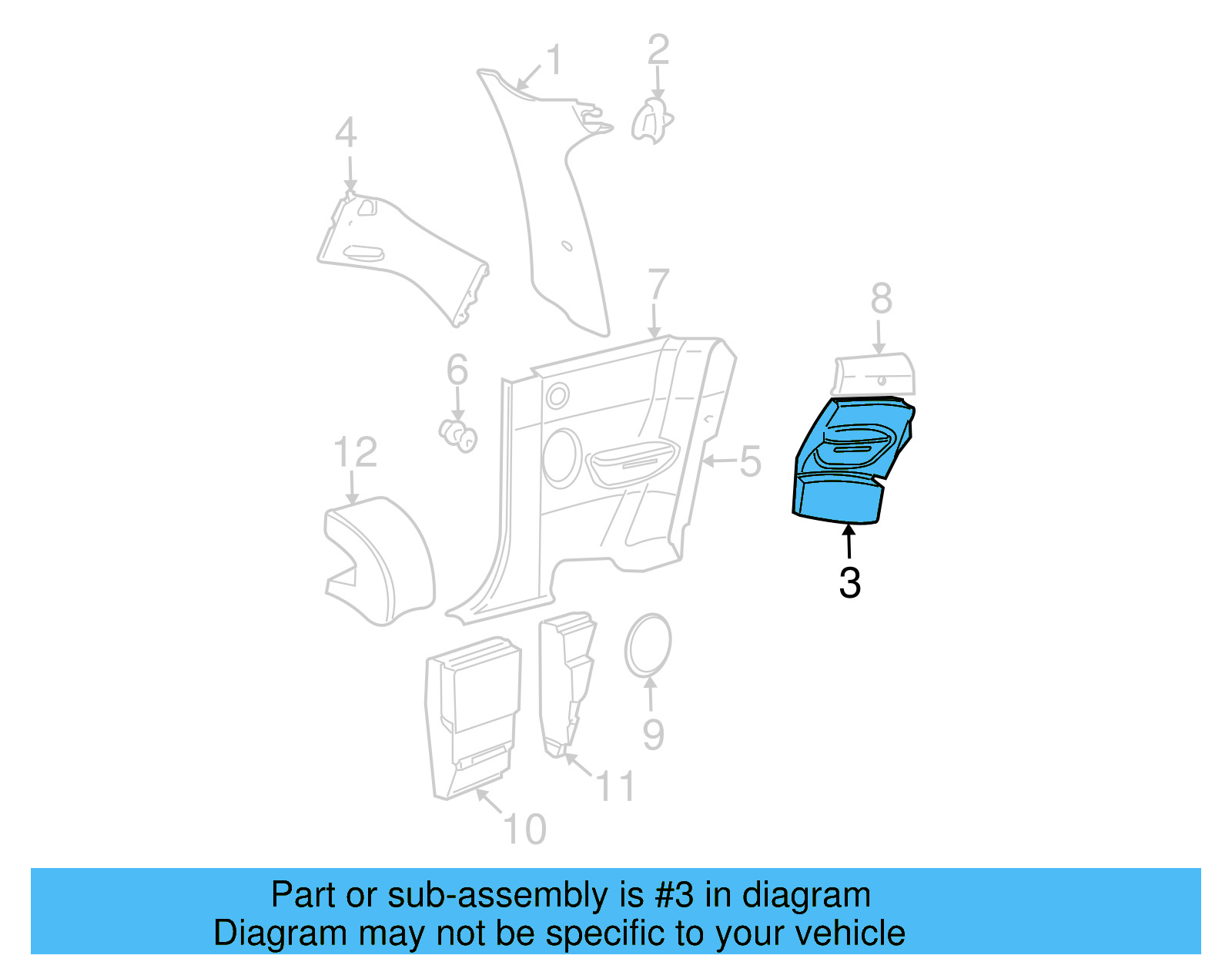 Lower Pad 1C0-868-302-C - View 4
