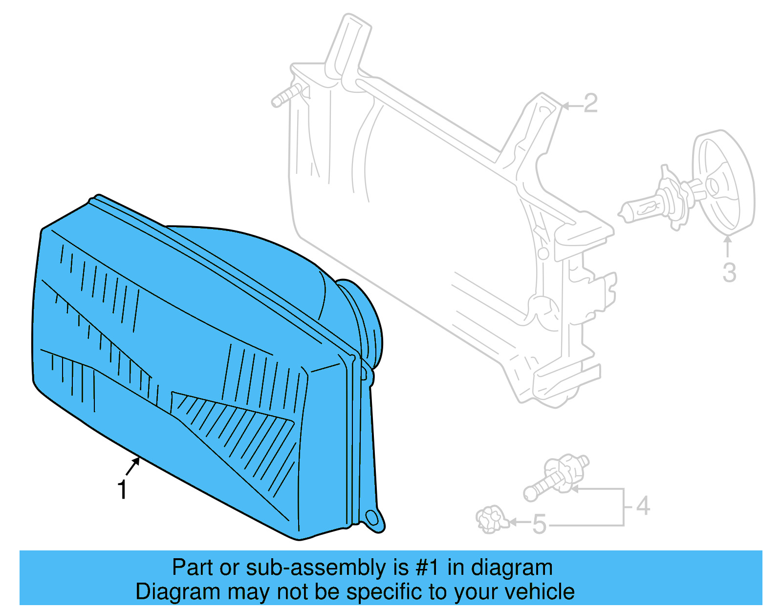 Composite Headlamp 701-941-105-A - View 4