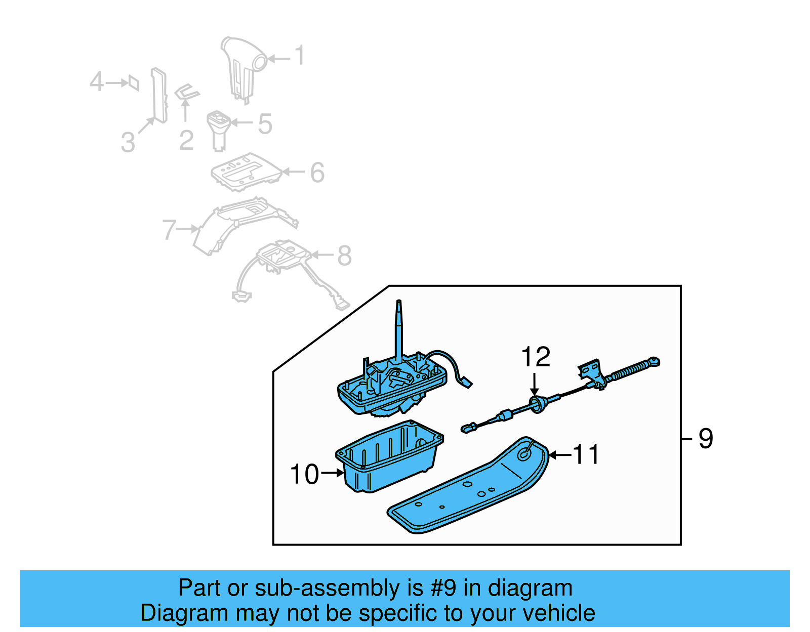 Gear Shift Assembly 3D0-713-023-T - View 4