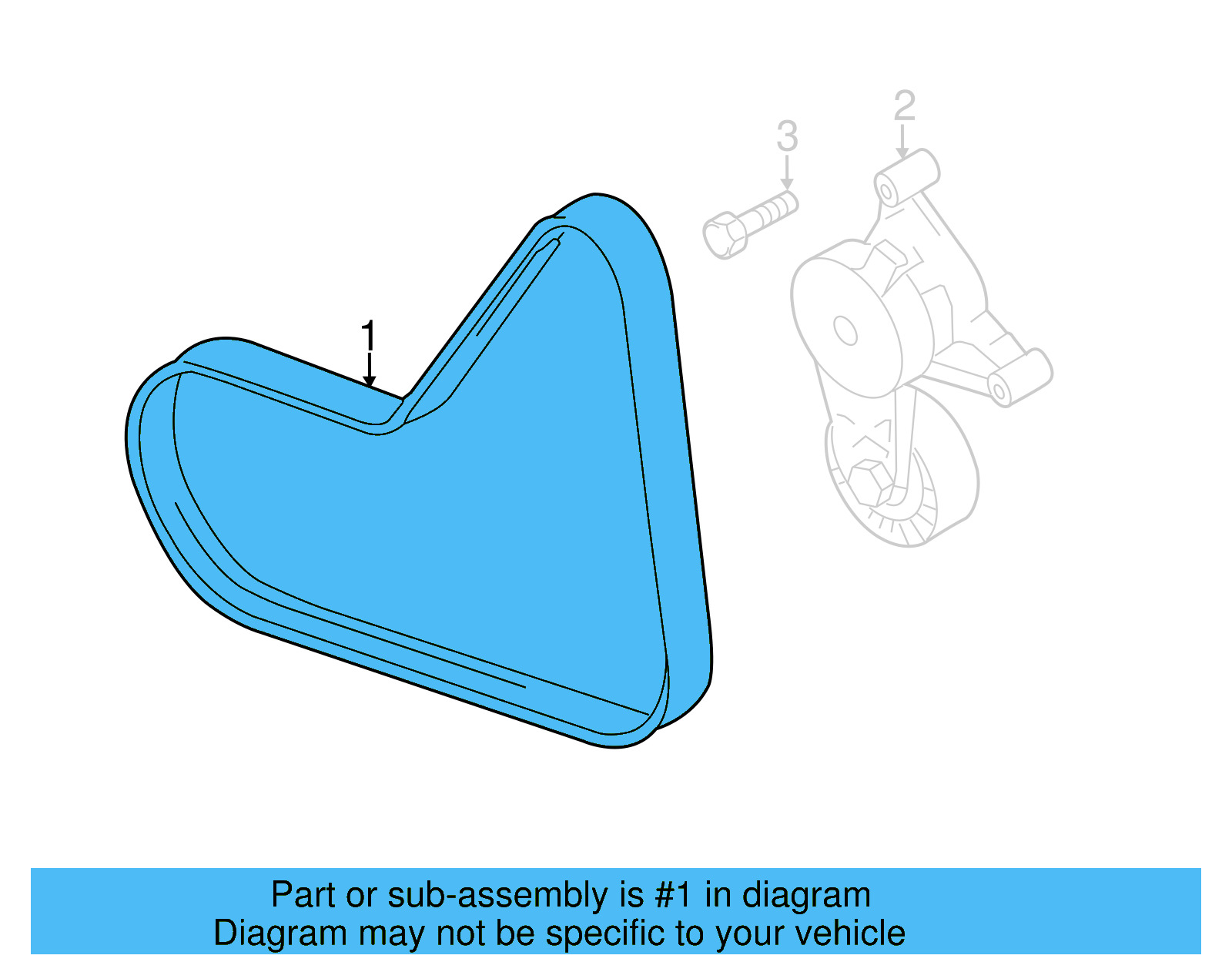 Serpentine Belt 03L-998-037 - View 4