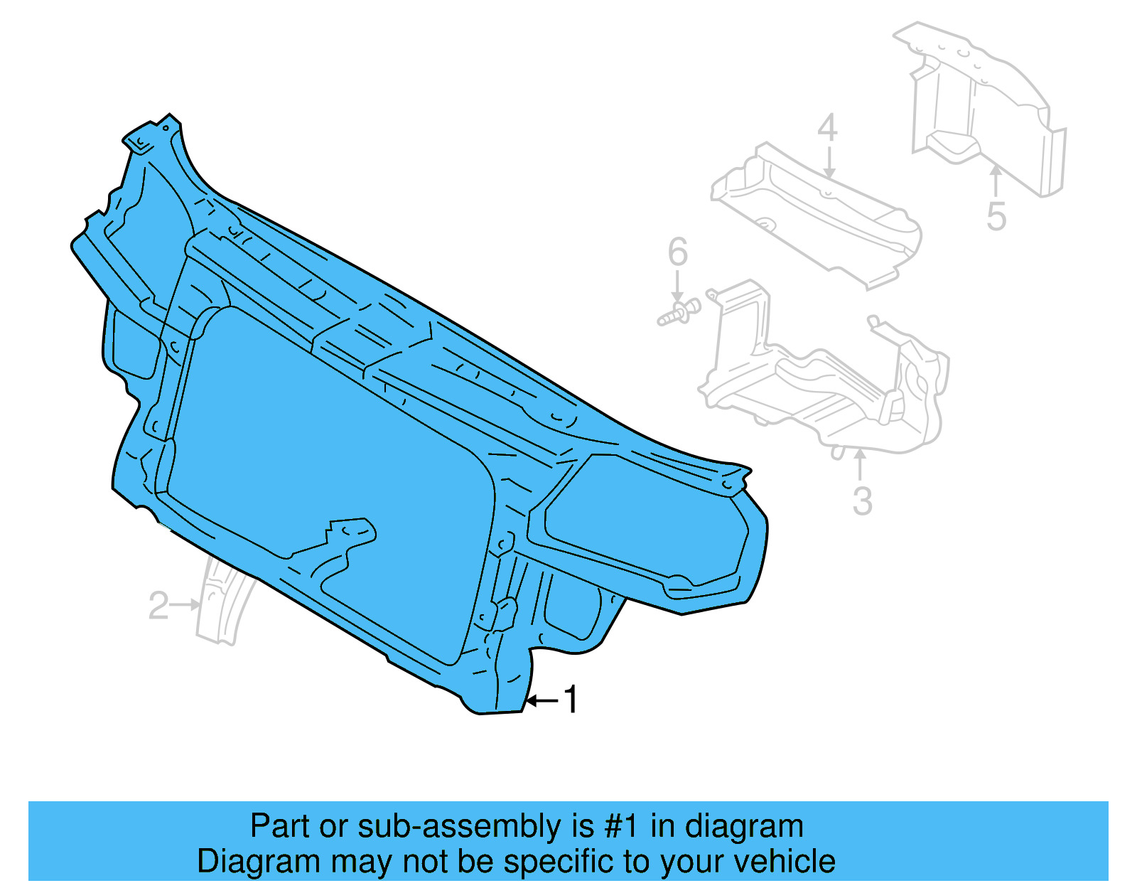 Radiator Support 1J0-805-588-T - View 19