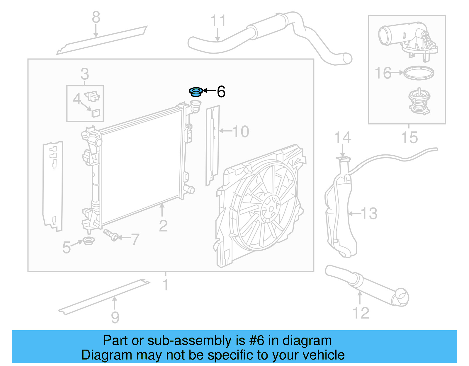 Radiator Cap 7B0-121-321-A - View 3