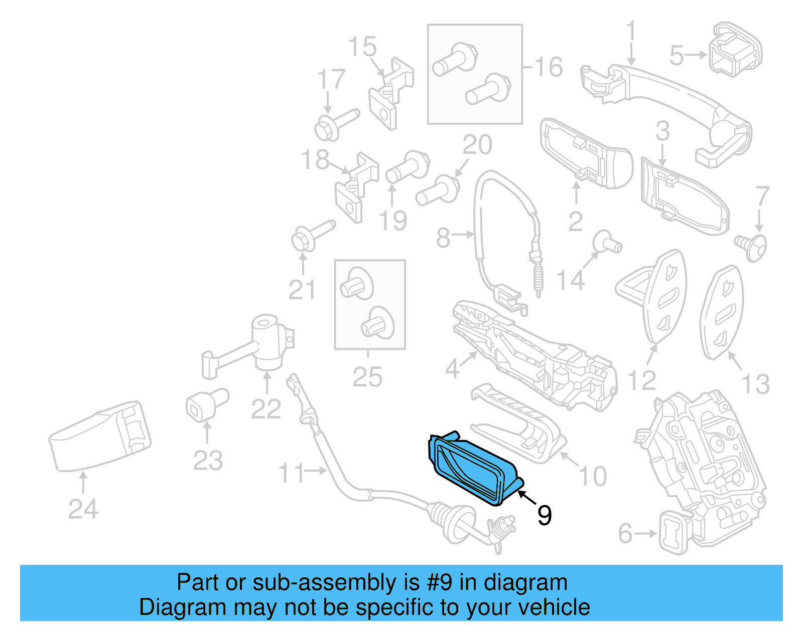 Handle, Inside 5C6-839-113-B-UAQ