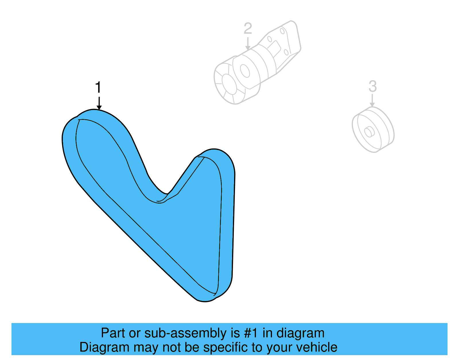 Serpentine Belt 022-145-933-AH - View 3