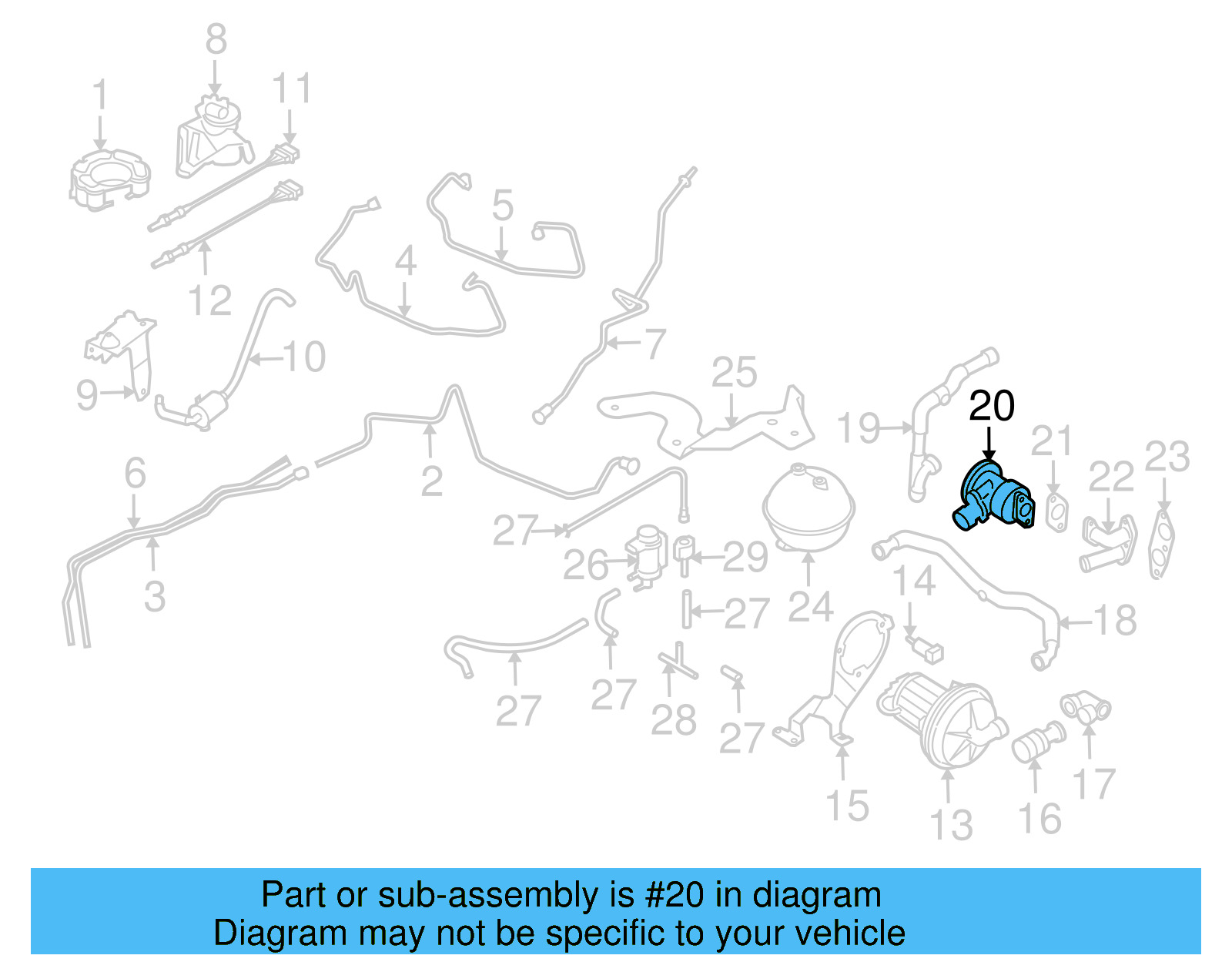 Secondary Air Injection Control Valve 022-131-351-A - View 3