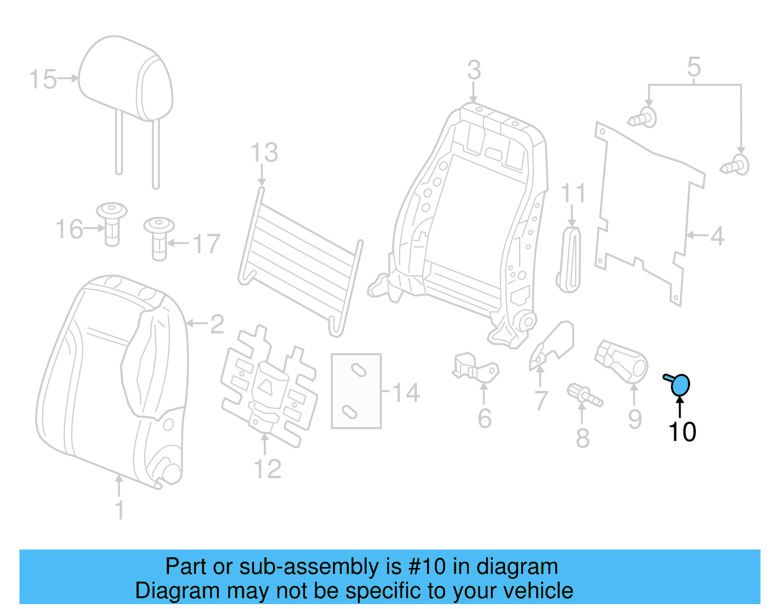 Handle Cap 5C6-881-469-82V - View 17