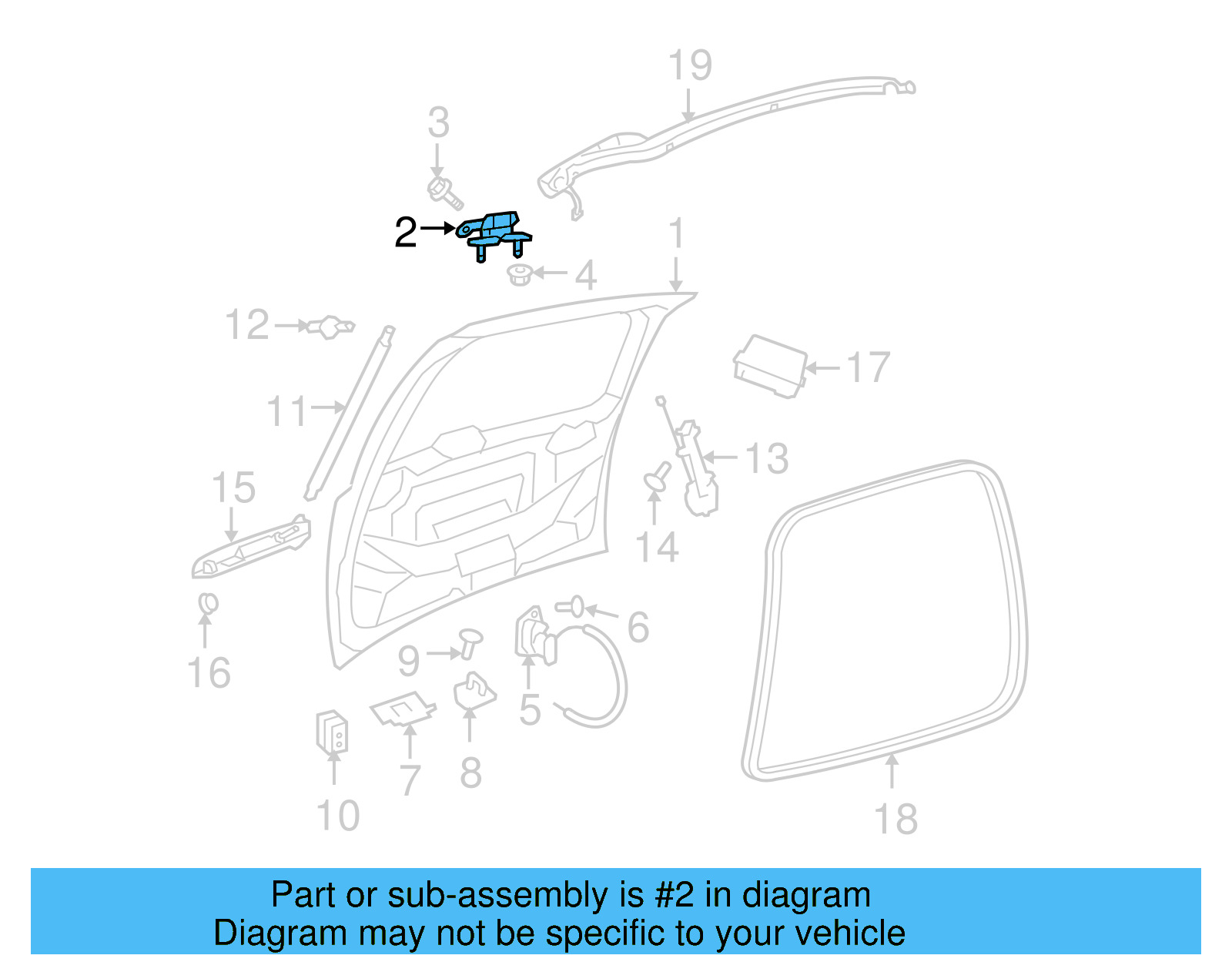 Hinge 7B0-827-301-B - View 4