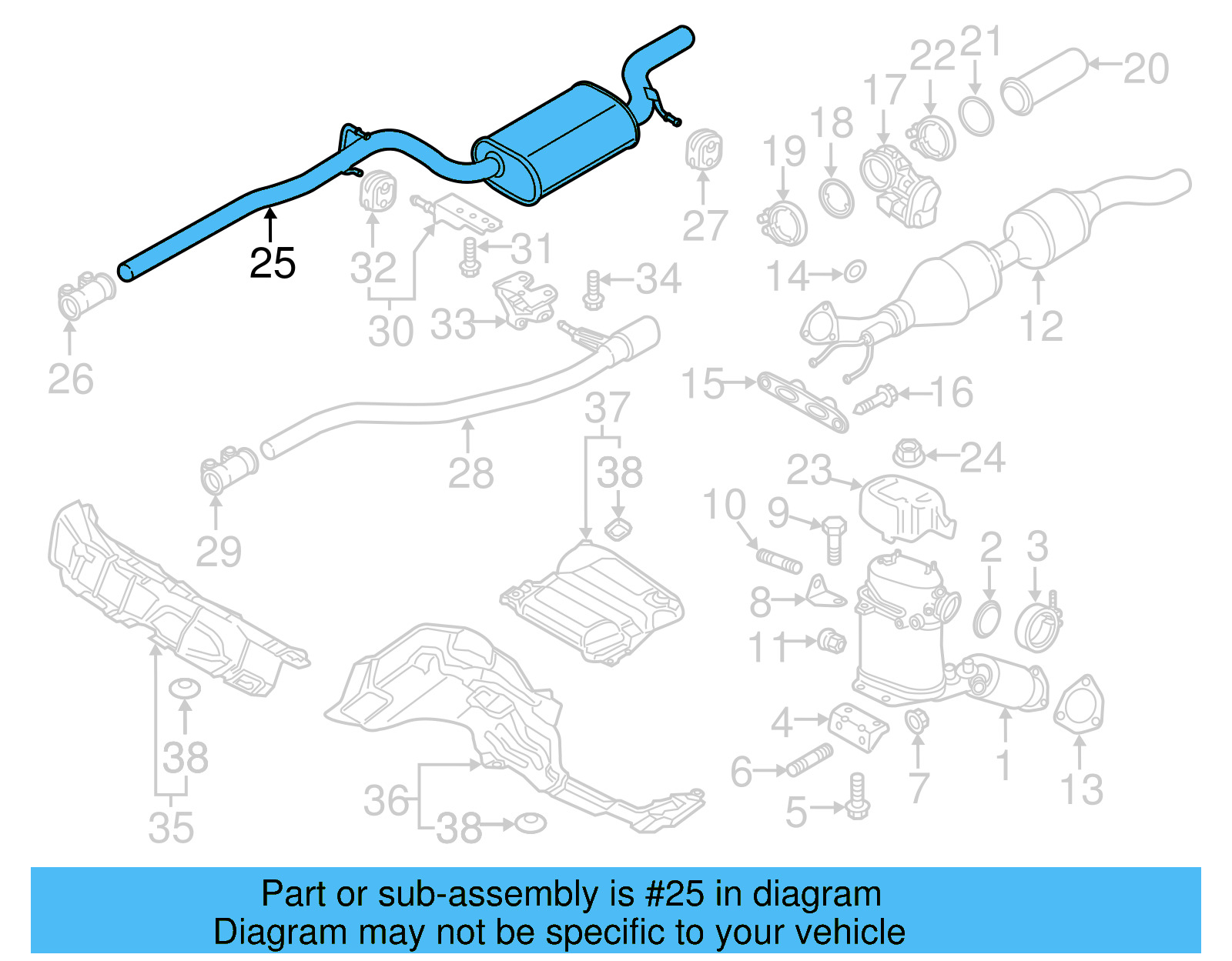 Muffler & Pipe 561-253-409-D - View 4