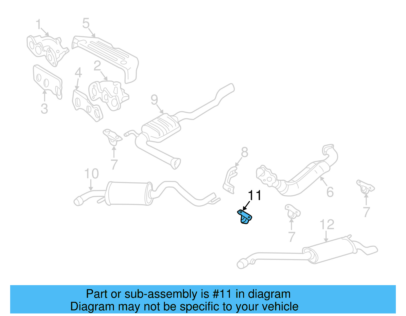 Exhaust System Hanger 3A0-253-144 - View 7