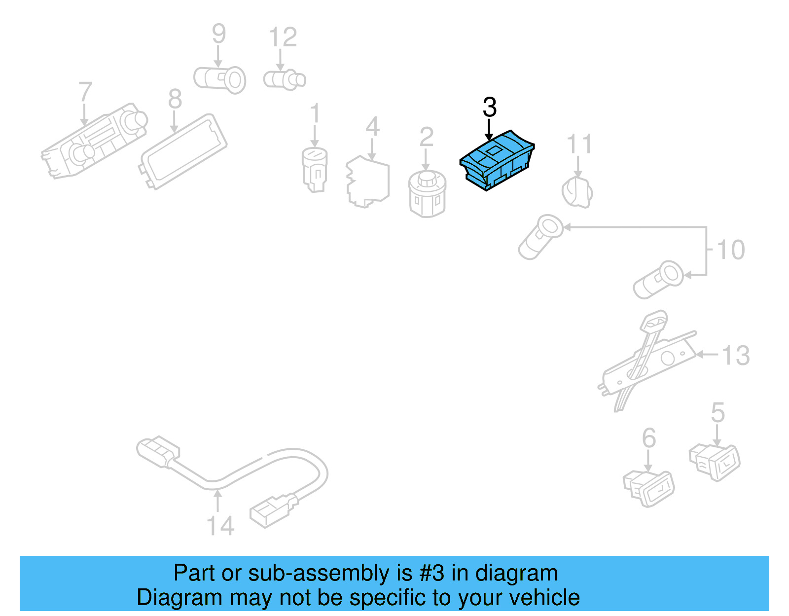 Stab Control Switch 7P6-927-127-K - View 7