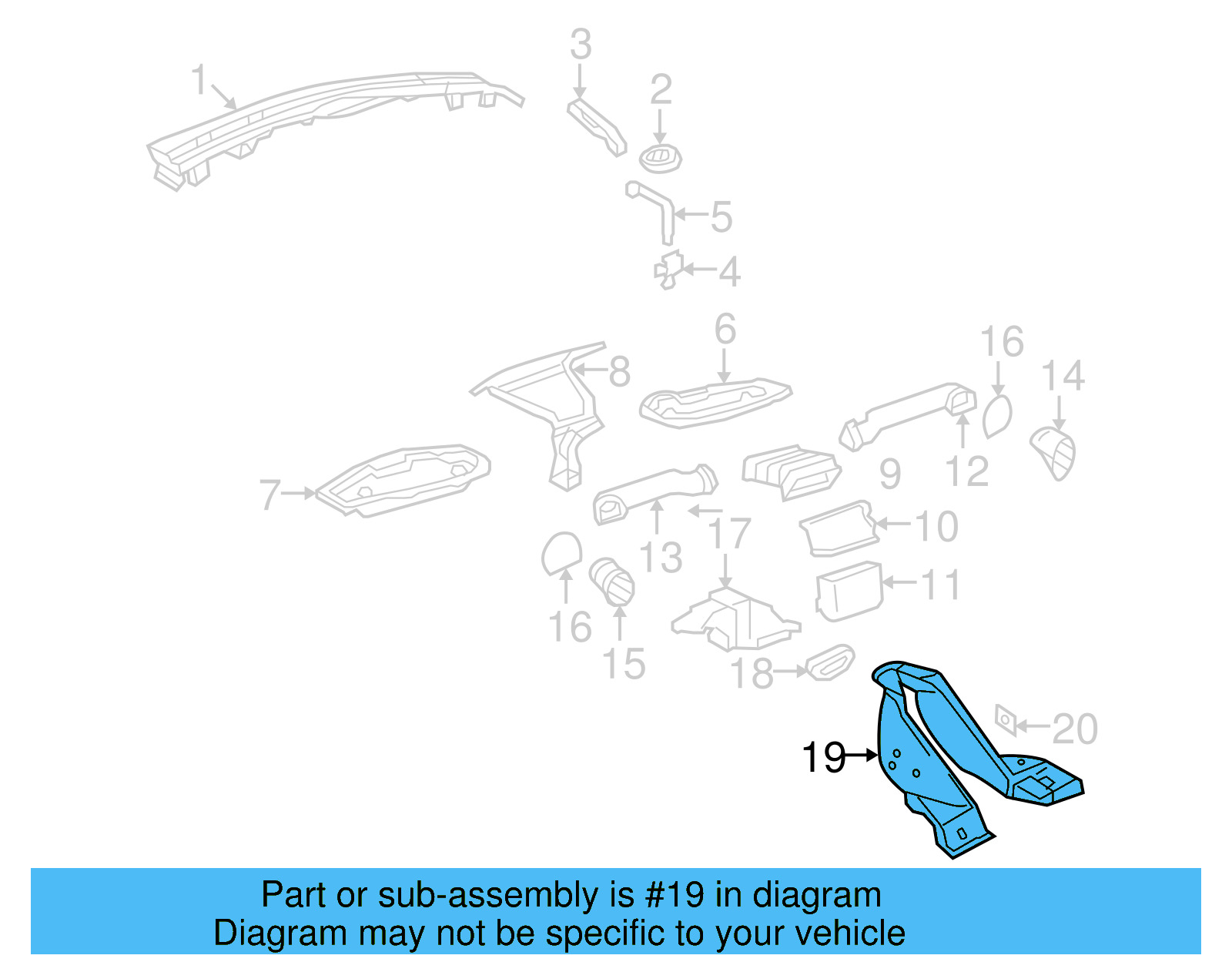 Duct 1J0-819-803-A - View 22