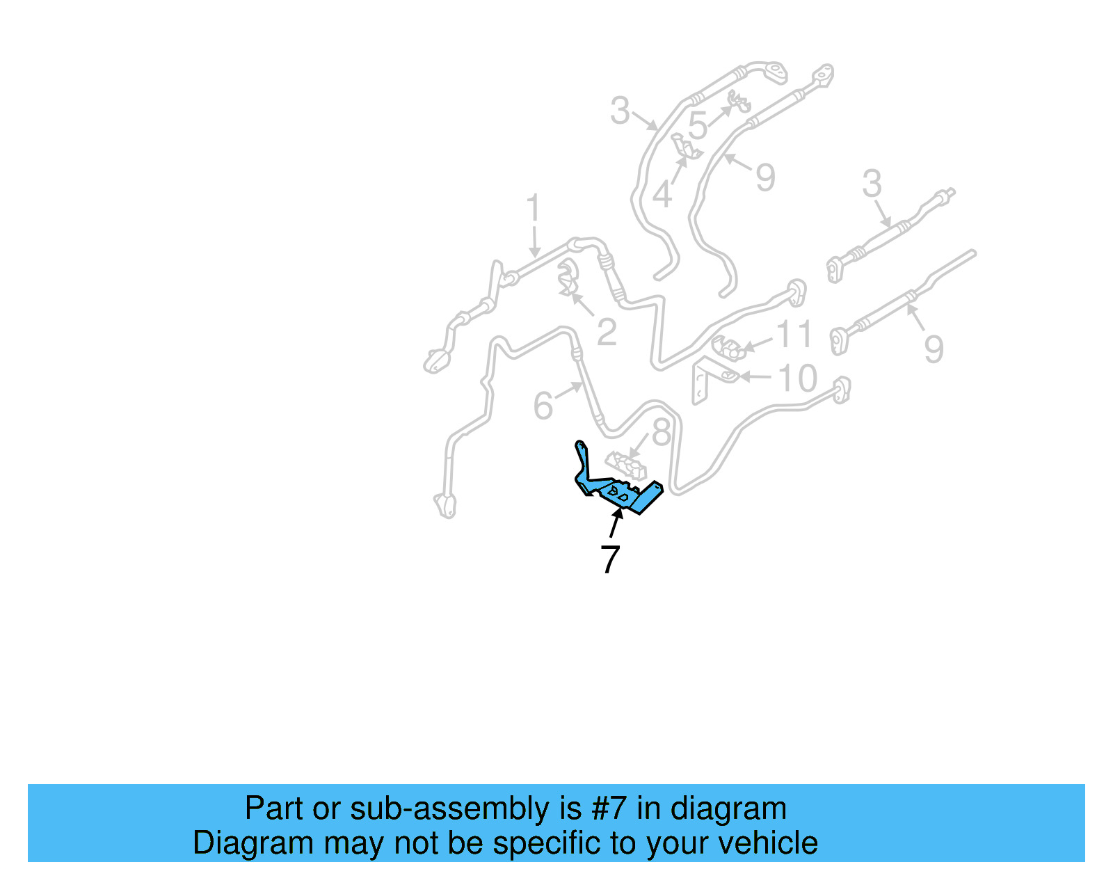 Suction Pipe Bracket 7L0-819-605-A - View 18