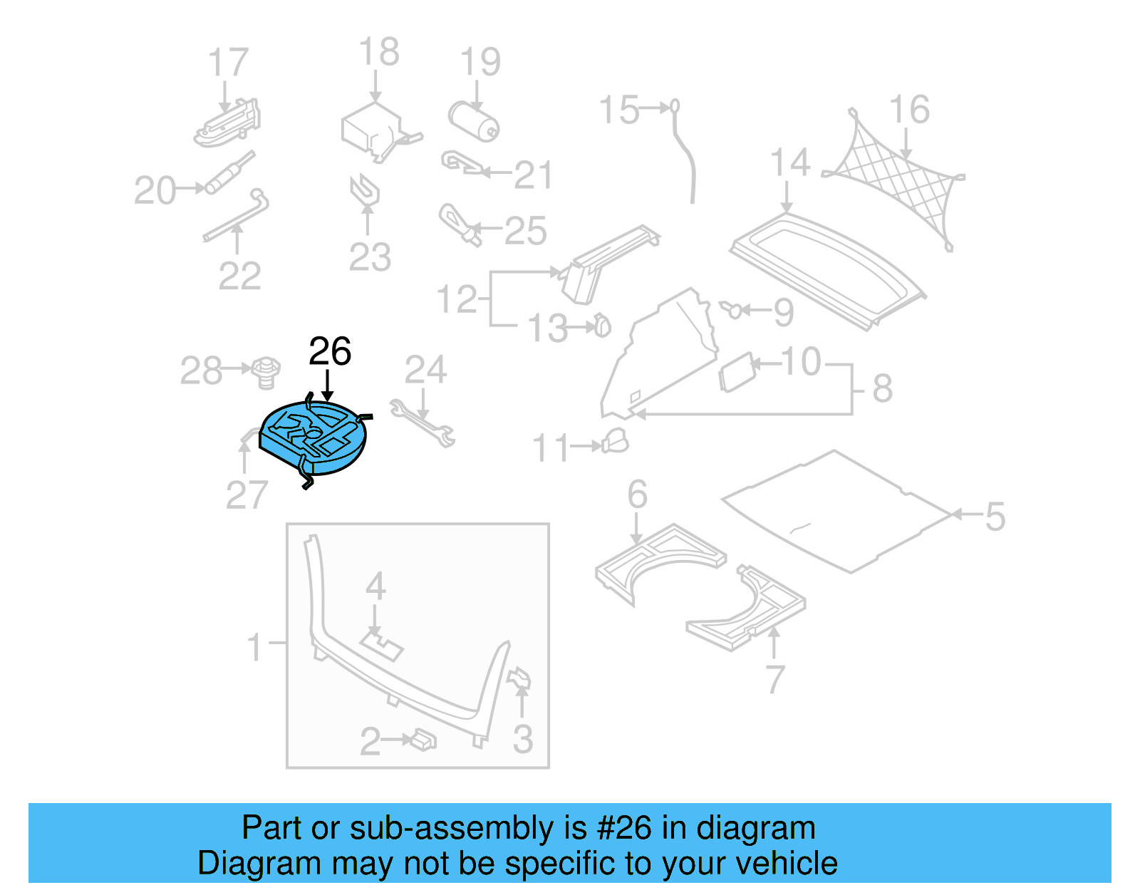 Tool Compartment 8P0-012-109-F - View 5