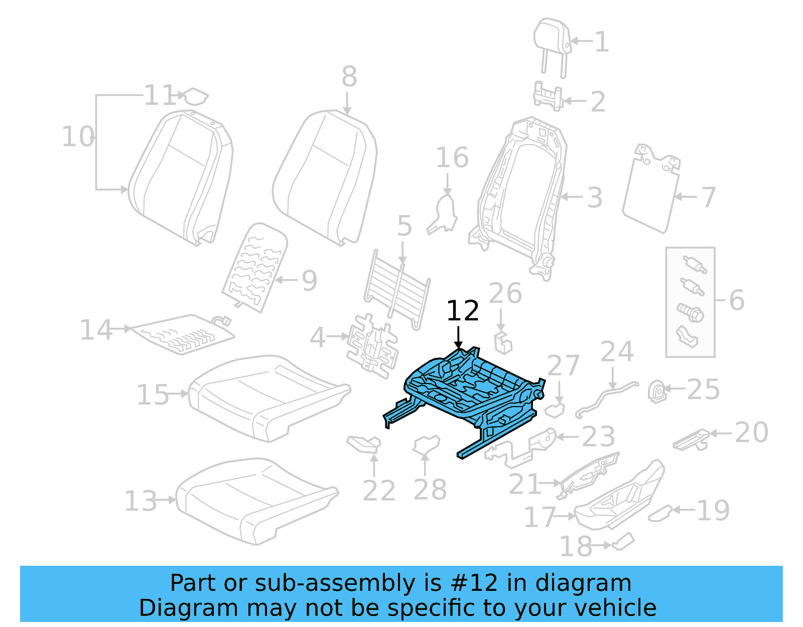Cushion Frame 80A-881-106-G - View 15