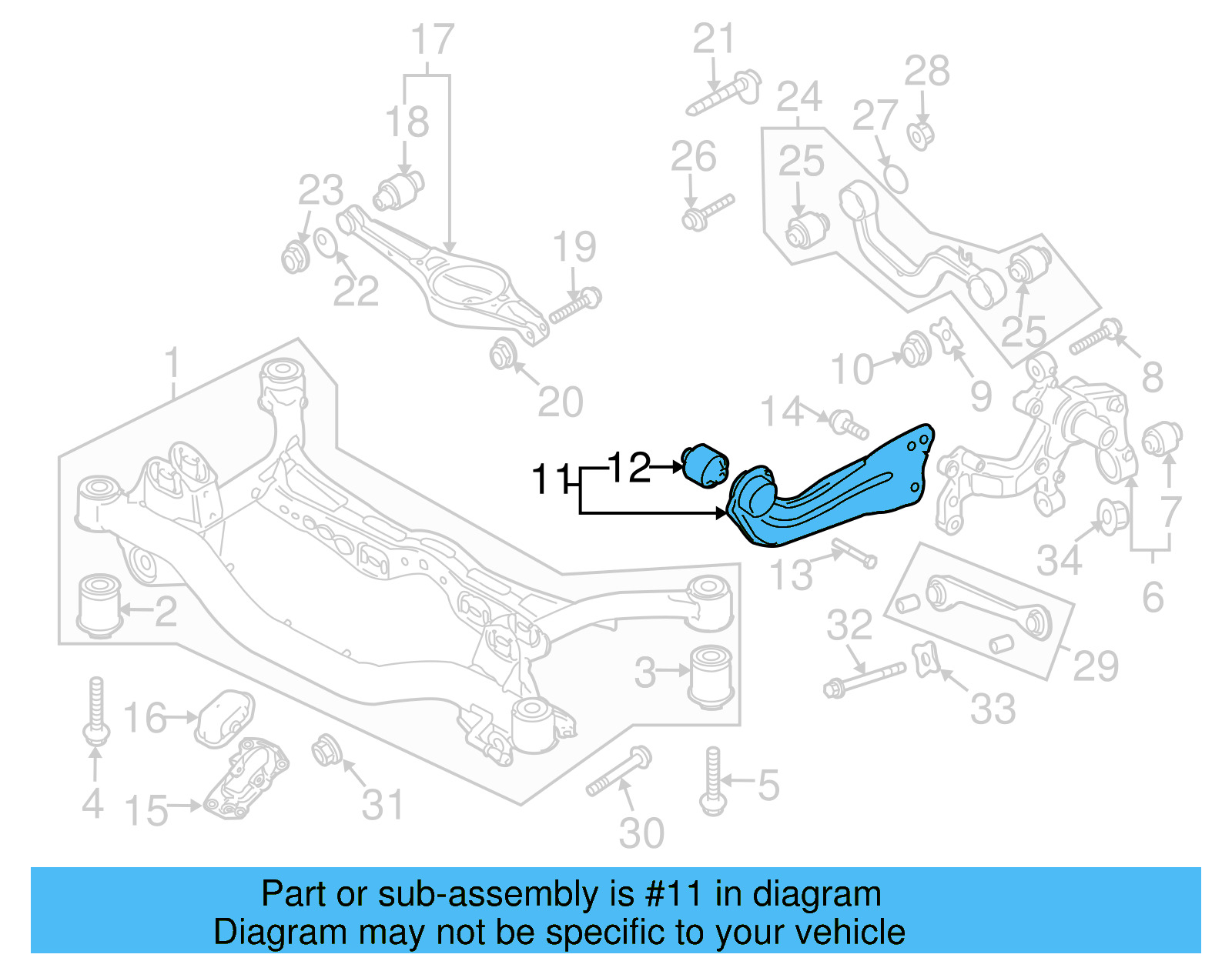 Trailing Arm 3C0-505-224-A - View 12