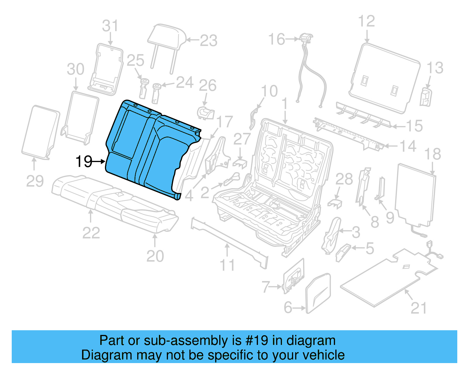 Seat Back Cover 3CN-885-805-AF-JCS - View 4