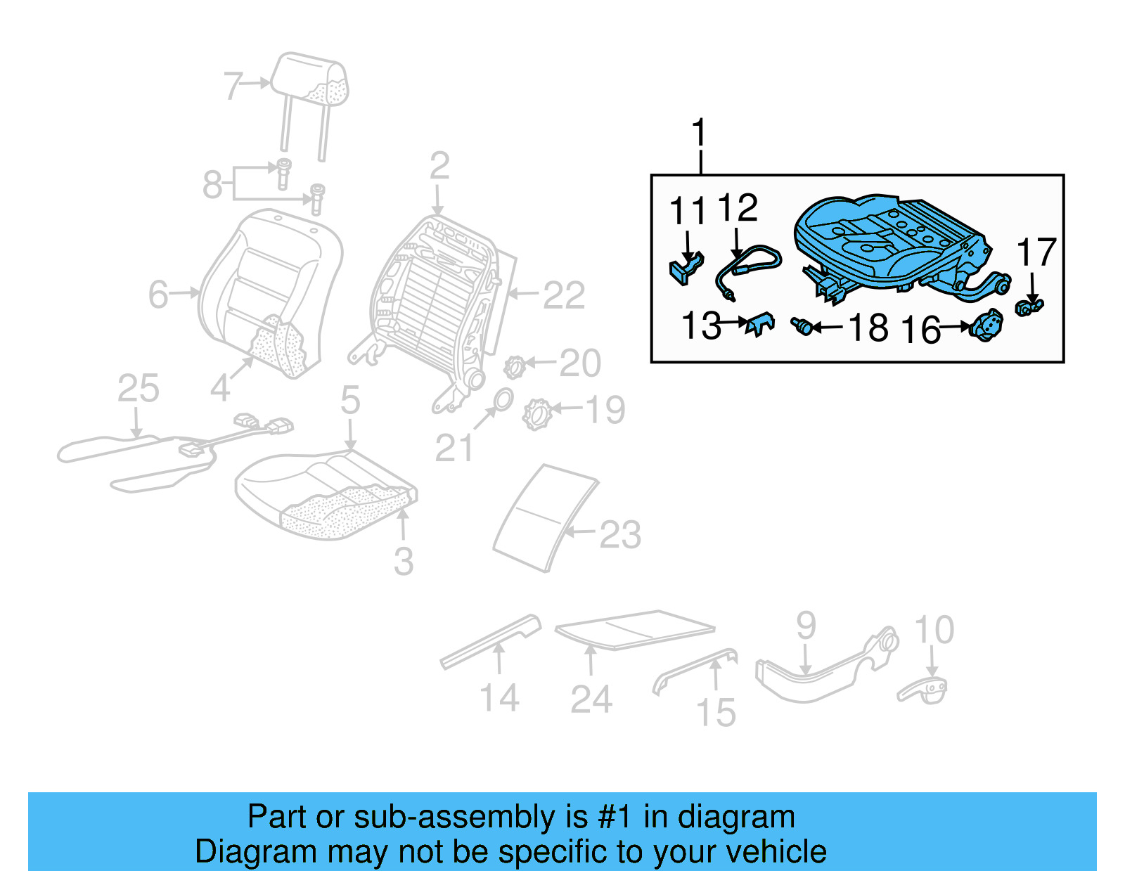 Seat Frame 1J4-881-106-GK - View 16