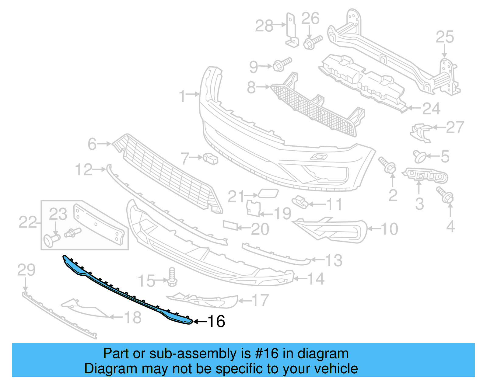 Lower Trim 7P6-807-110-B-9B9 - View 8