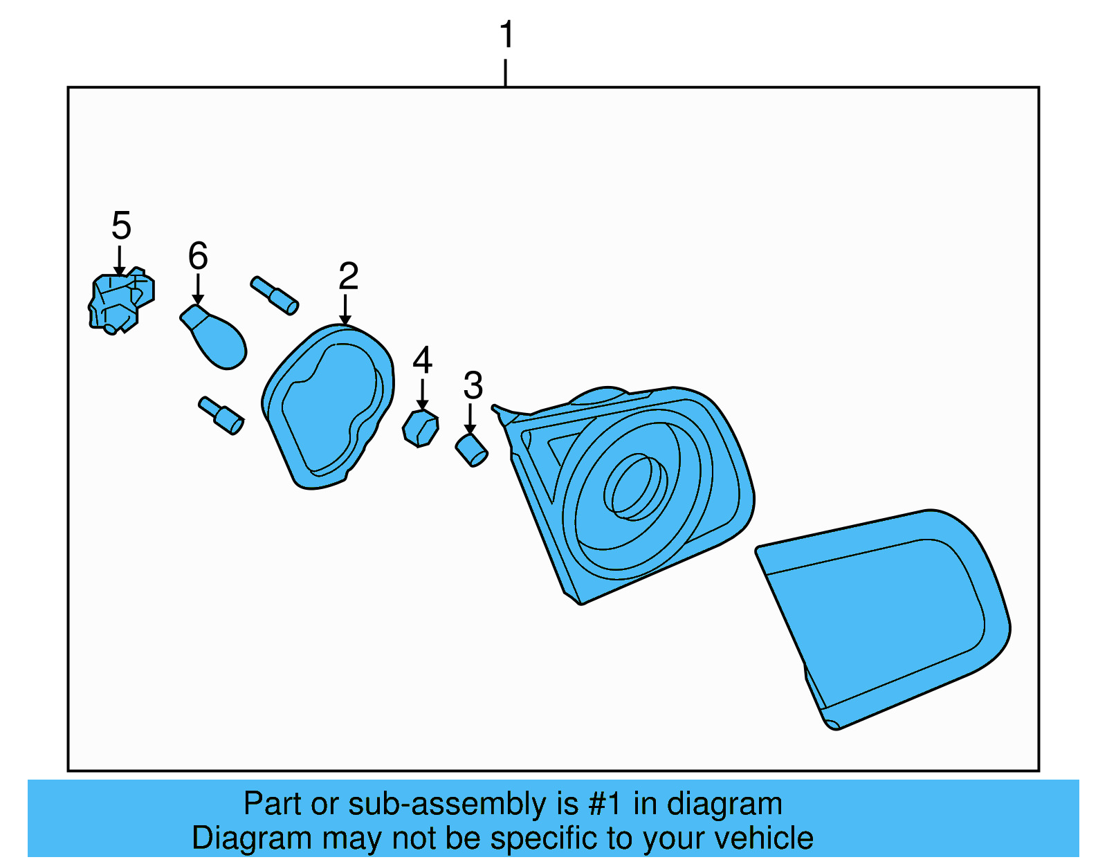 Backup Lamp Assembly 1K5-945-093-K