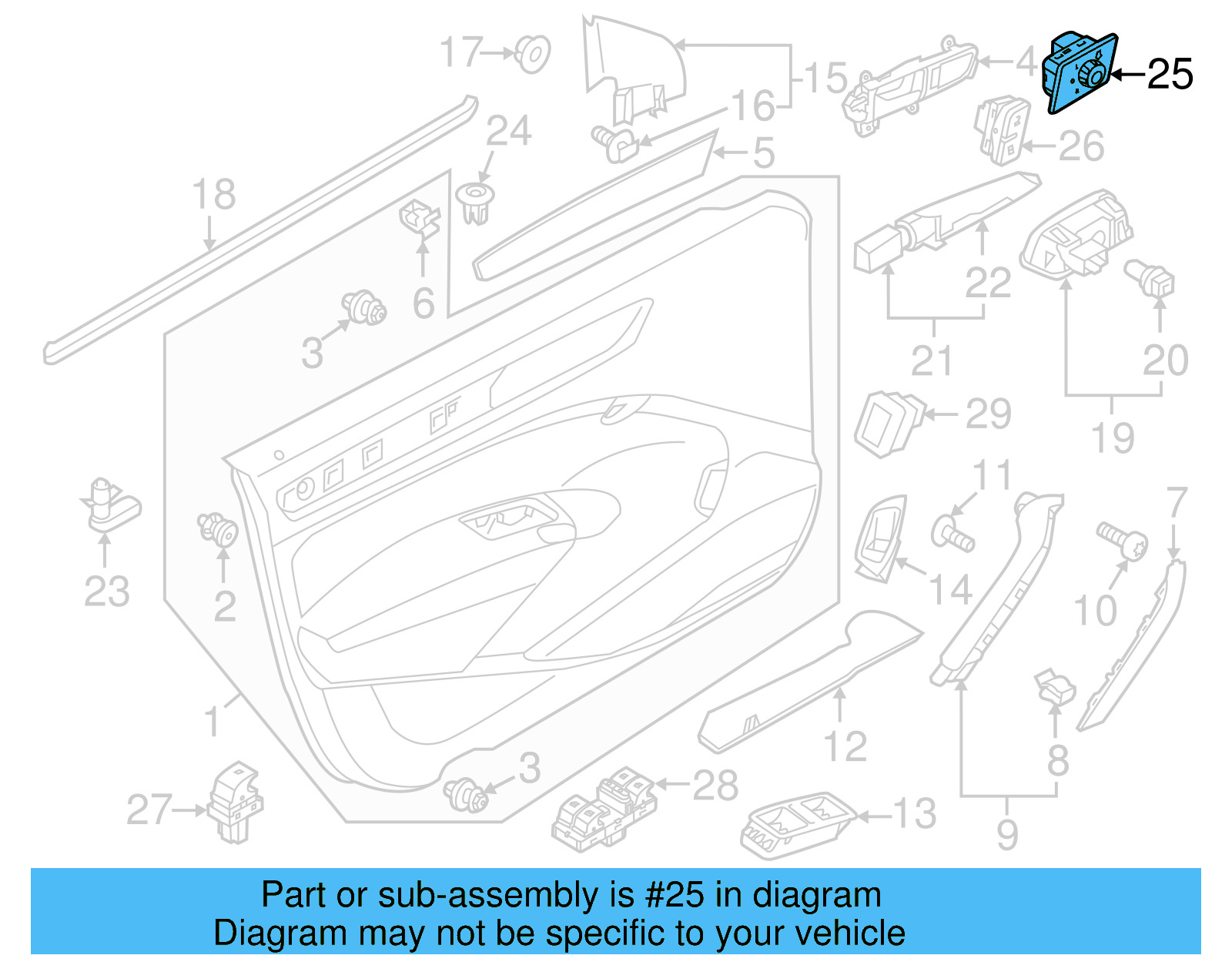 Mirror Switch 561-959-565-J-XSH - View 6