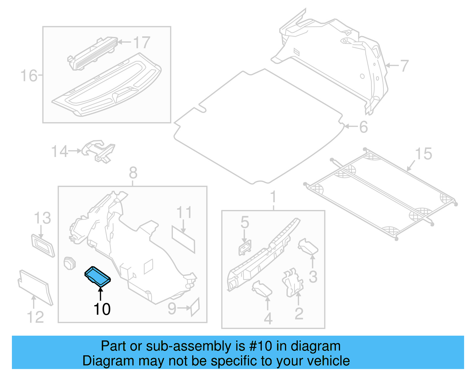 Side Trim Panel Strap 1K9860273A - View 13