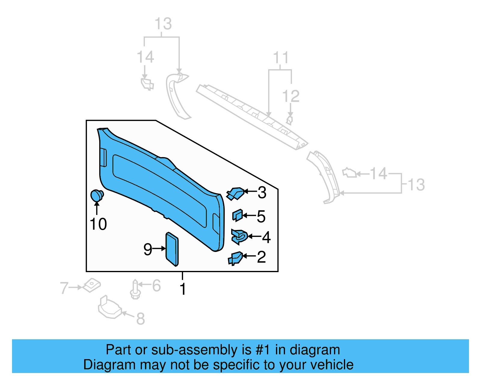 Lower Trim Panel 5N0-867-601-B-82V - View 5