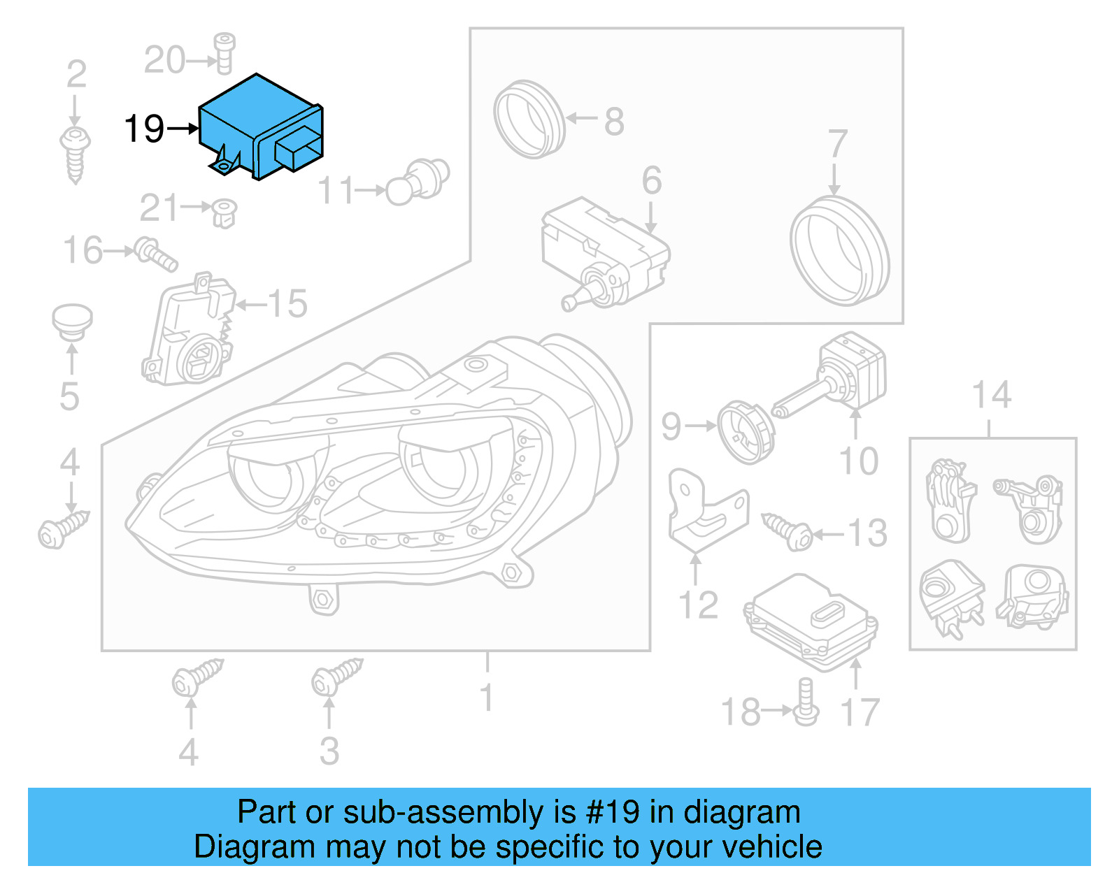 Control Module 5M0-907-357-D - View 5