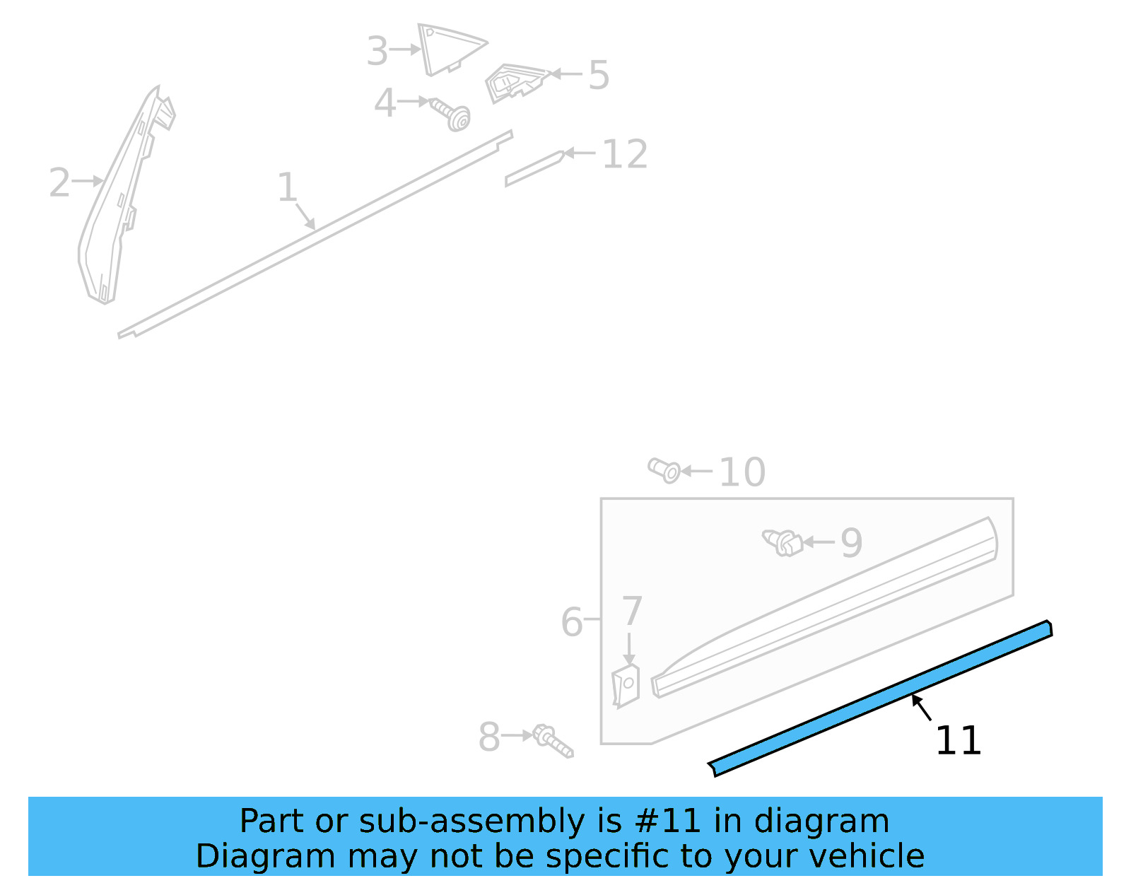 Lower Trim 3G8-853-331-3Q7 - View 4