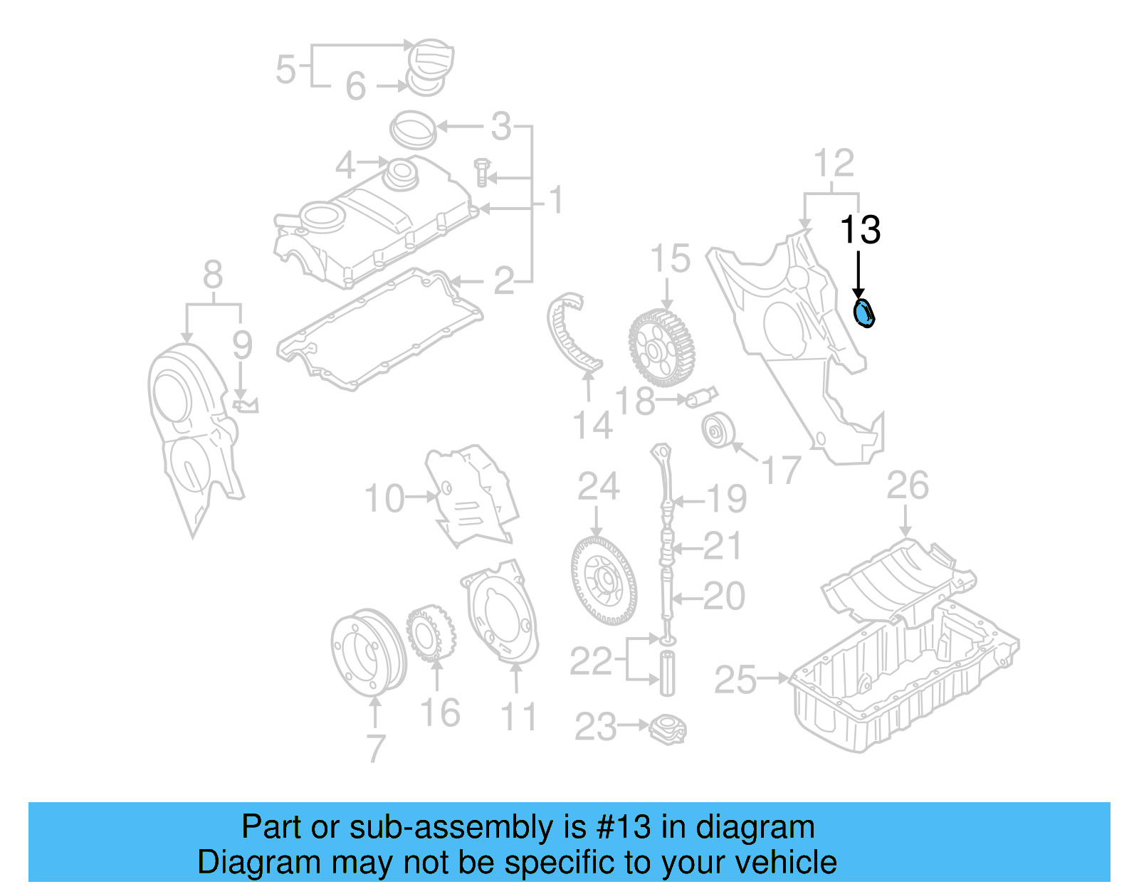 Inner Timing Cover Plug 038-971-904 - View 23