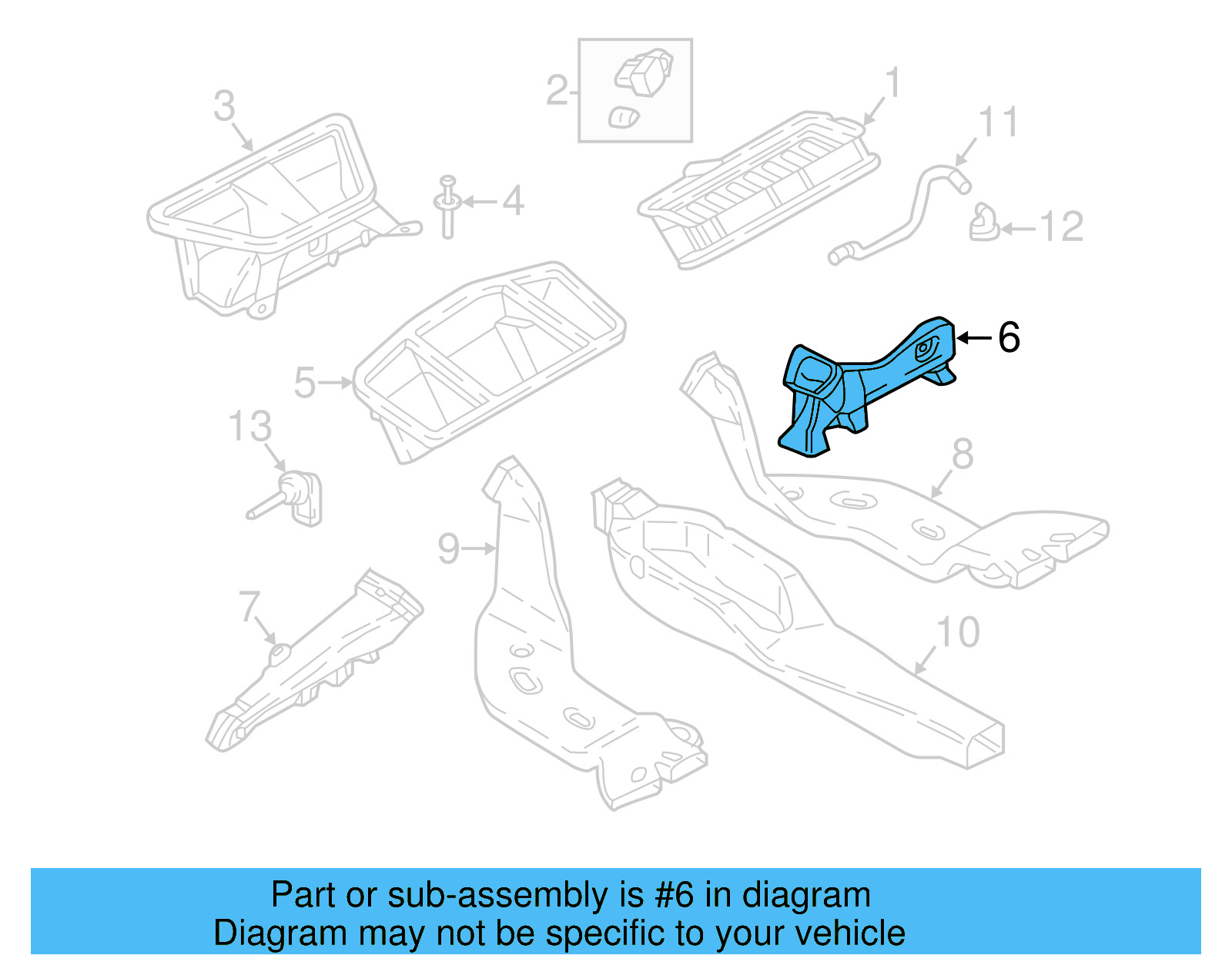 Floor Duct 5TB-819-152 - View 9