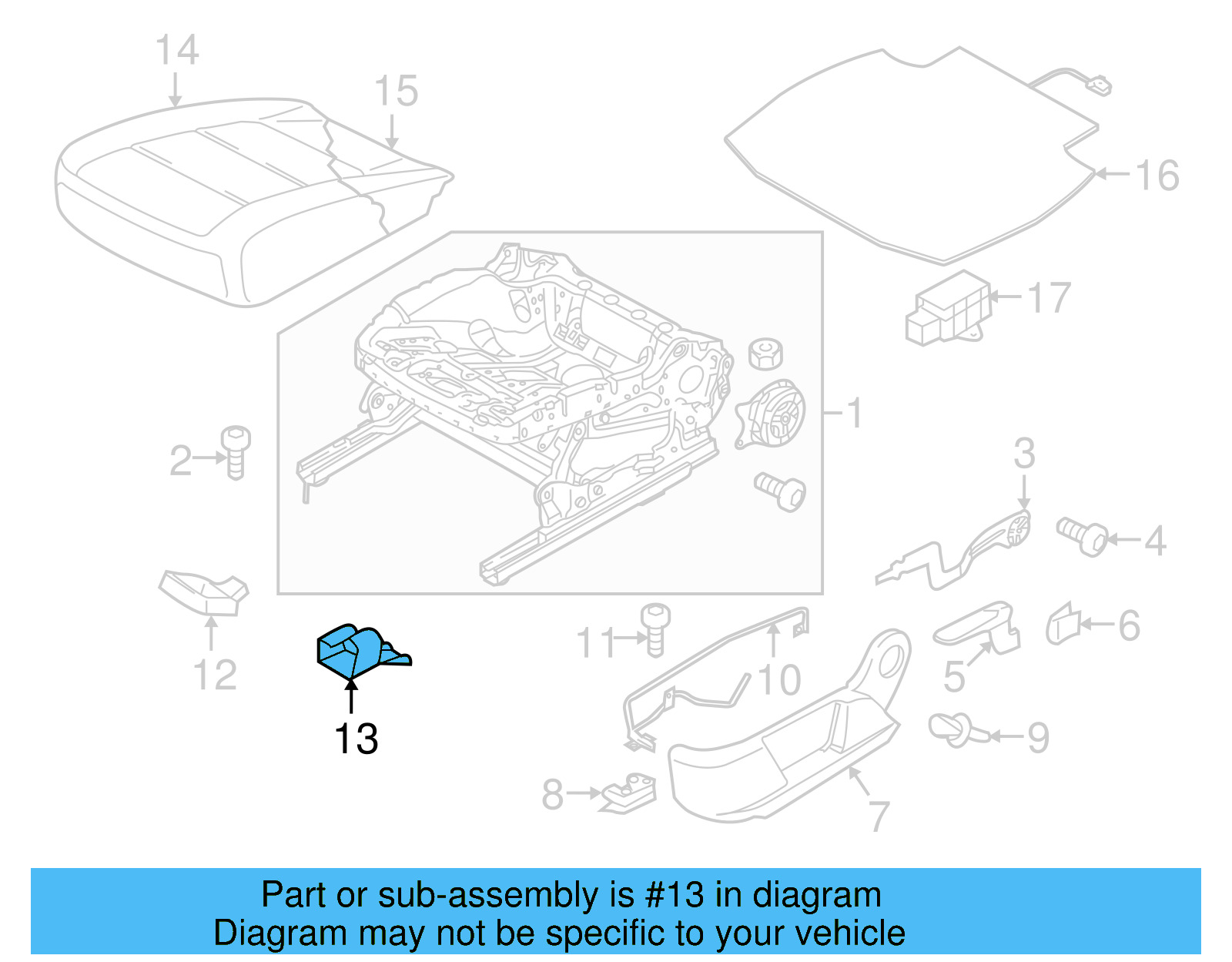 Track End Cover 5N0-881-347-A-9B9 - View 10