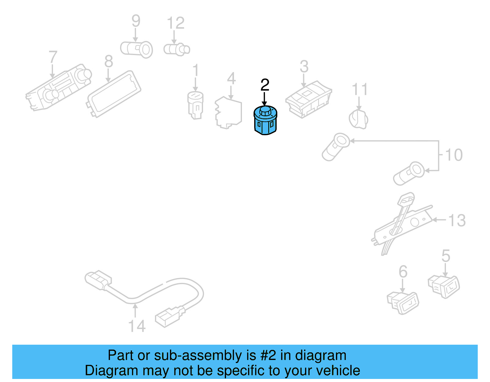 Transfer Case Switch 7P6-941-435-E - View 4