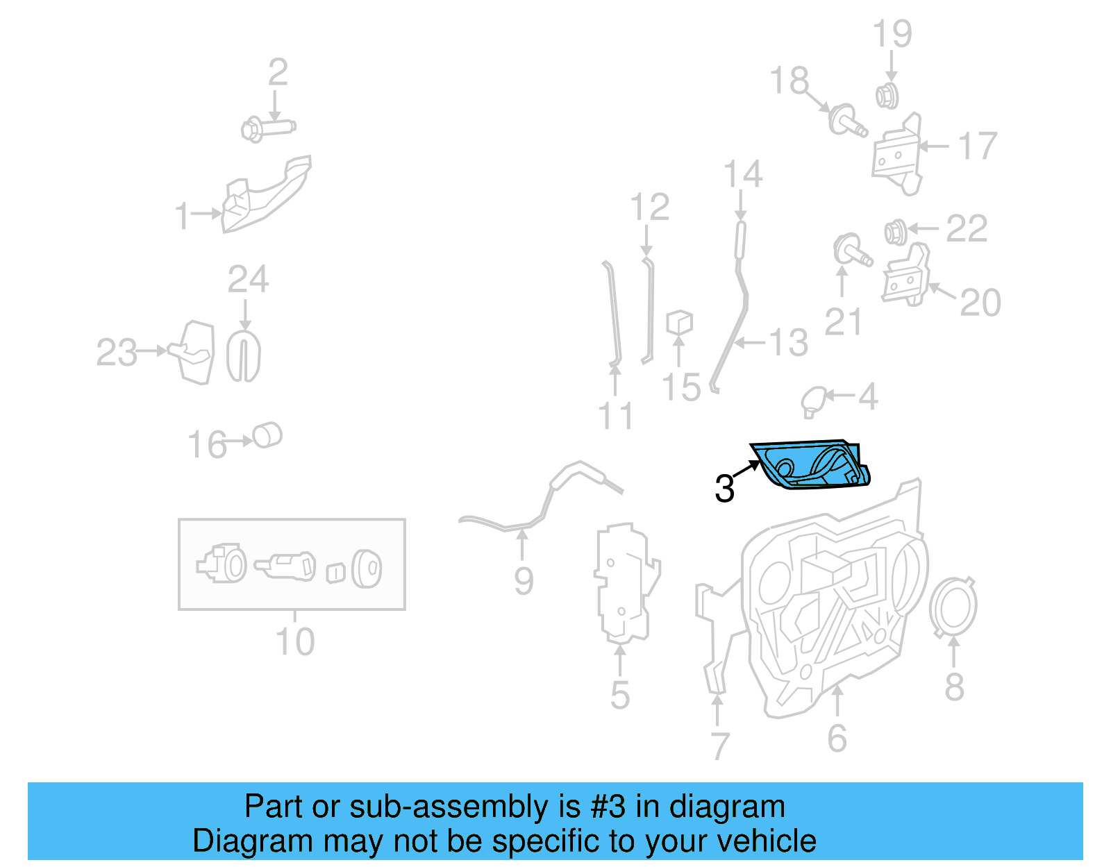 Handle, Inside 7B0-837-019-A-XD1 - View 5
