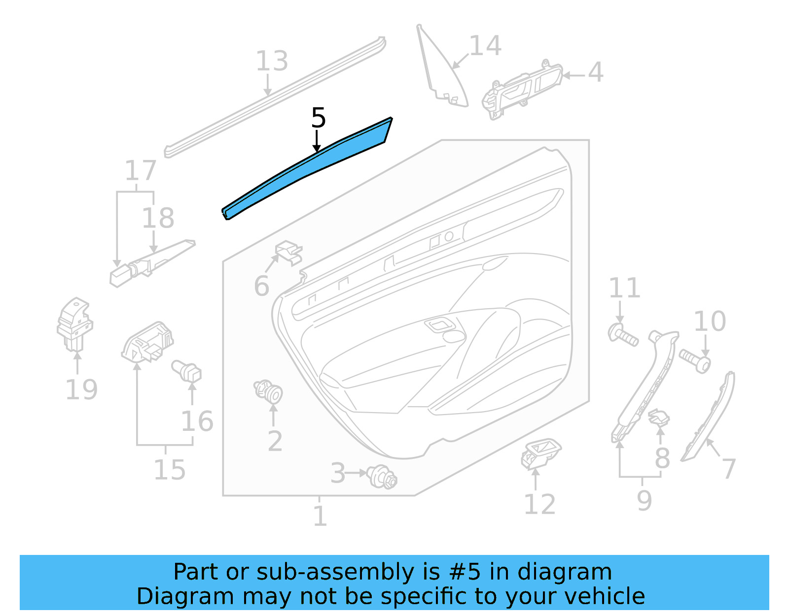 Molding 561-867-419-K-IA3 - View 4