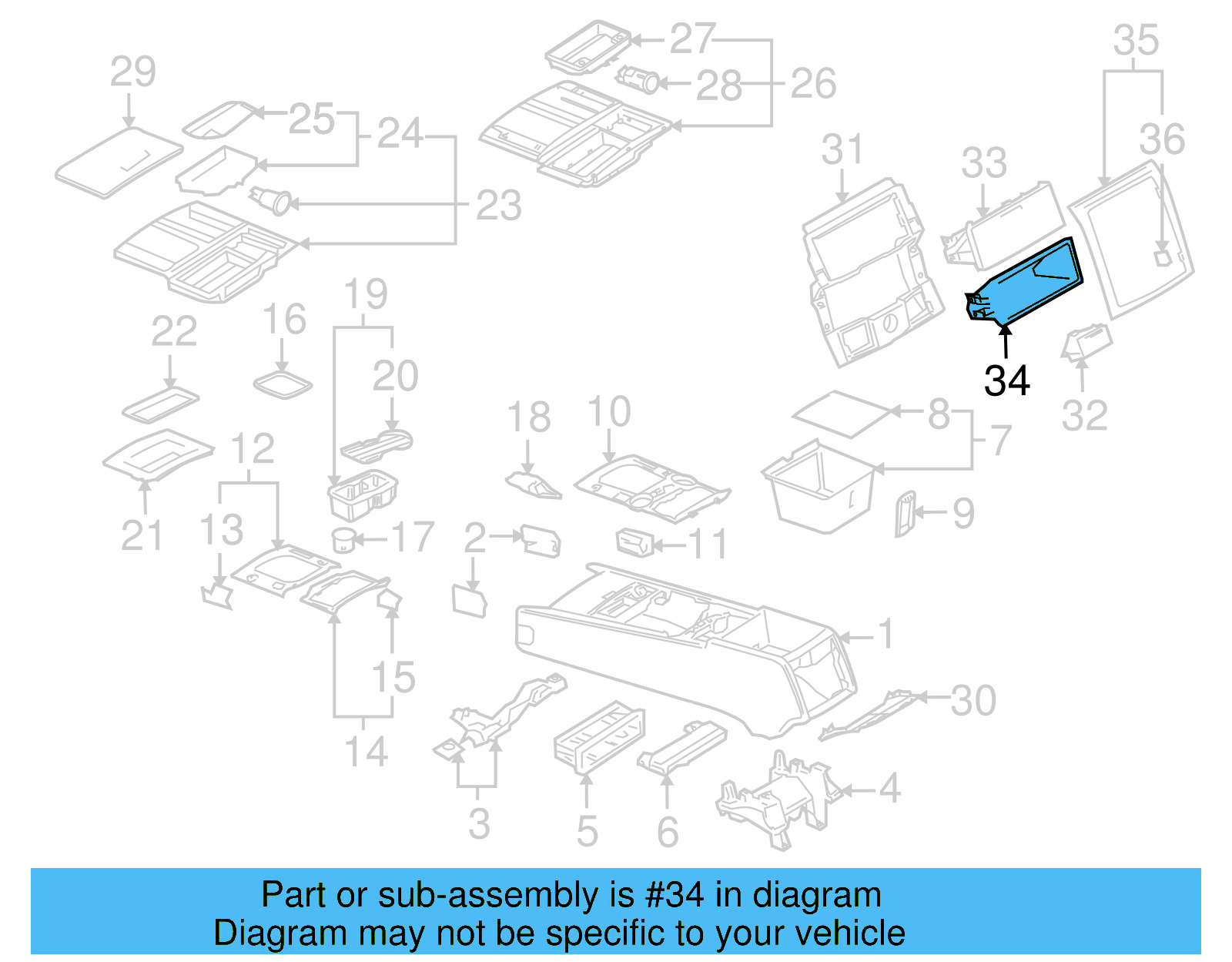 Storage Pocket 7L6-864-395-B-3X1 - View 11