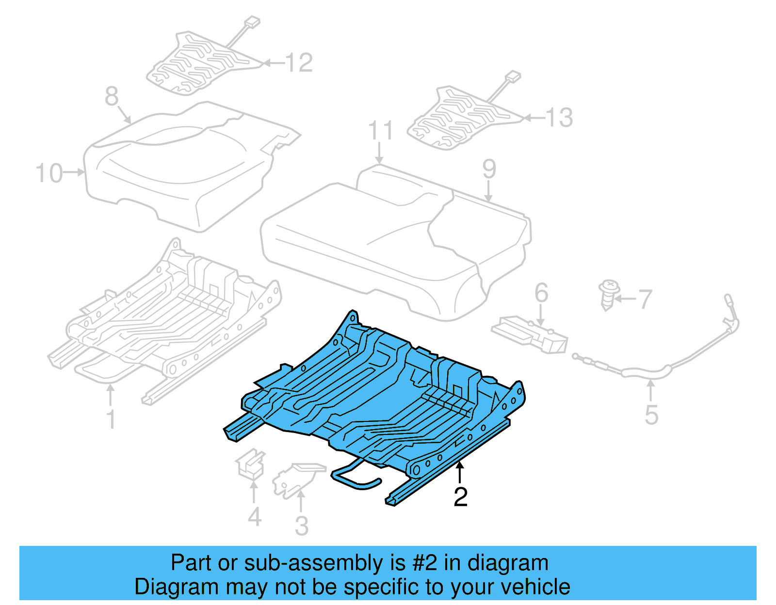 Cushion Frame 7P0-885-103-F - View 4