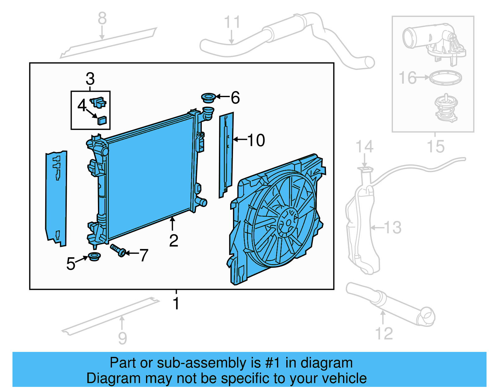Radiator 7B0-121-251-C - View 6