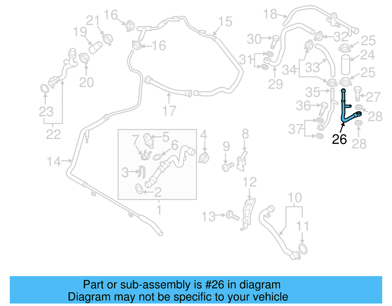 Inlet Tube 059-121-399-K - View 8