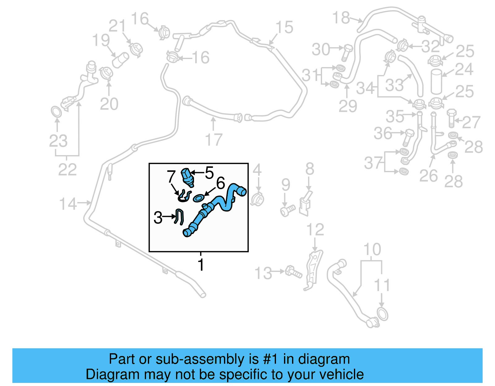 Lower Hose 7P6-122-051-G - View 8