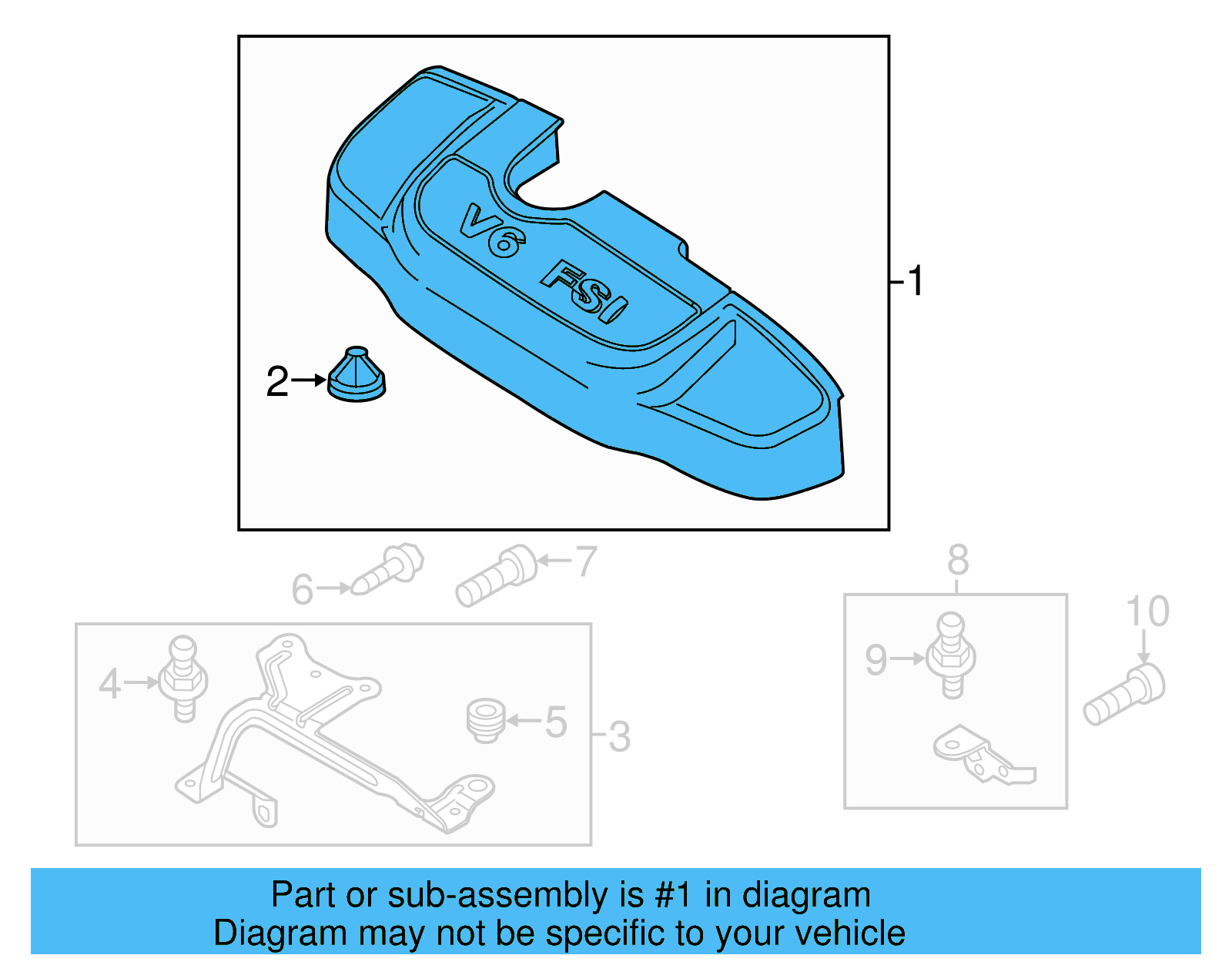 Engine Cover 03H-103-925-G - View 7