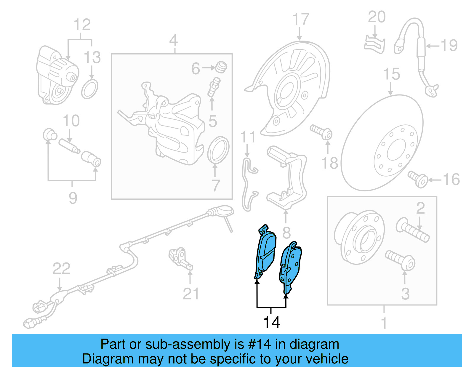 Brake Pads Rear 5Q0-698-451-T - View 8